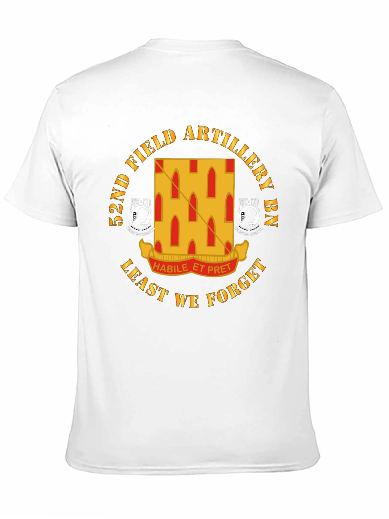 52nd Field Artillery BN Black T-Shirt