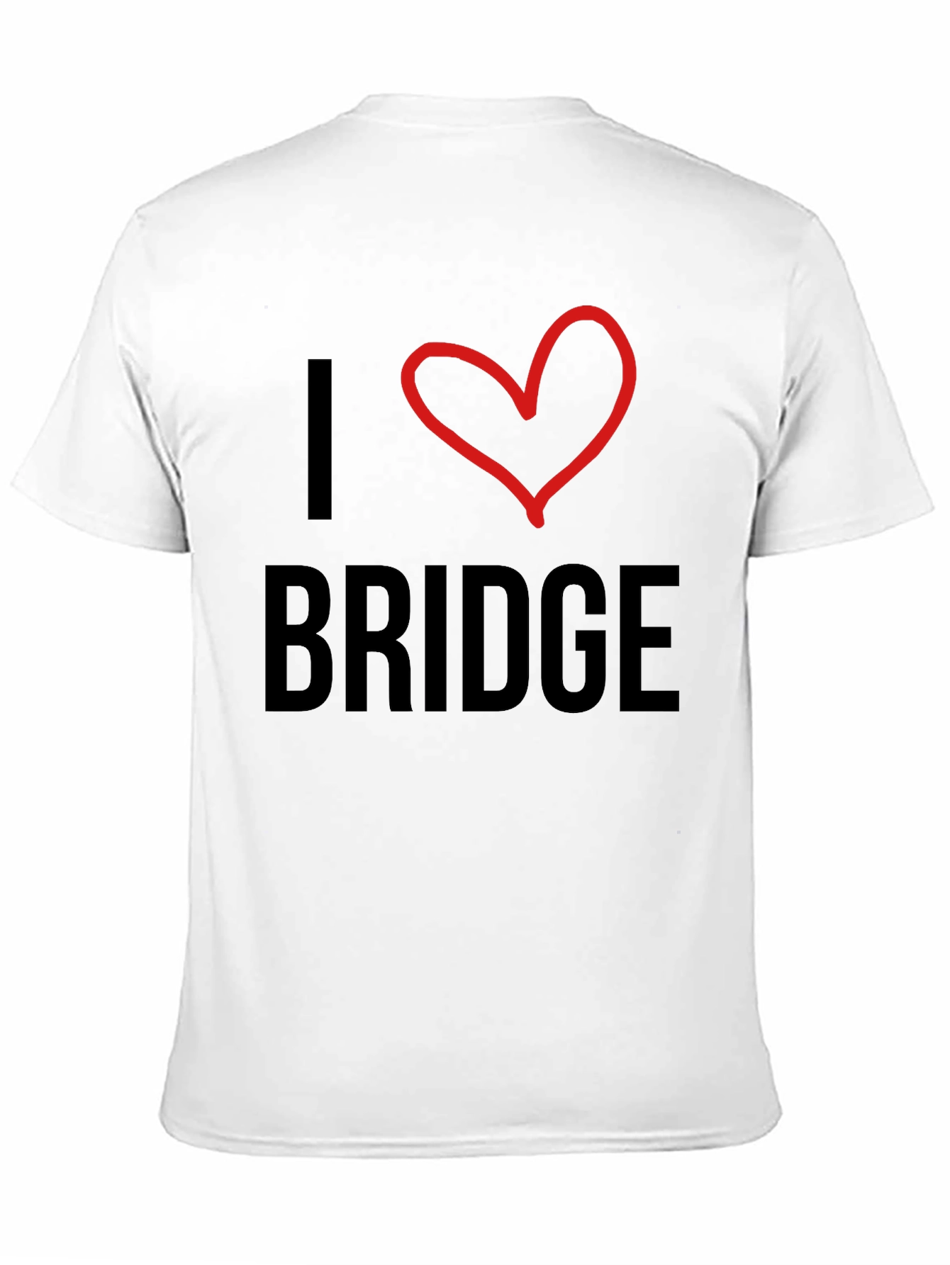 I Love Bridge Black T-Shirt