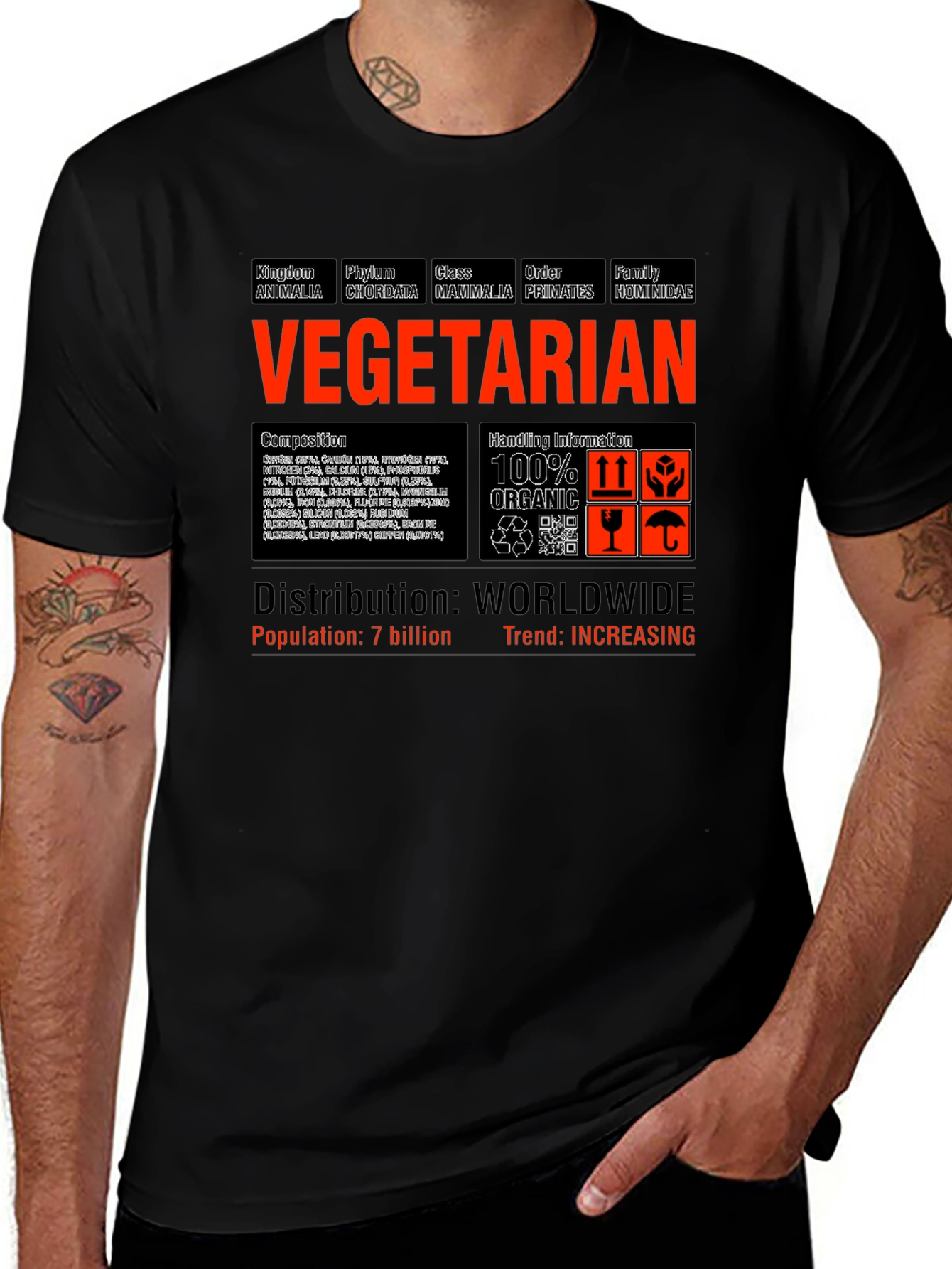 Vegetarian Anatomy T-Shirt - Animal Classification