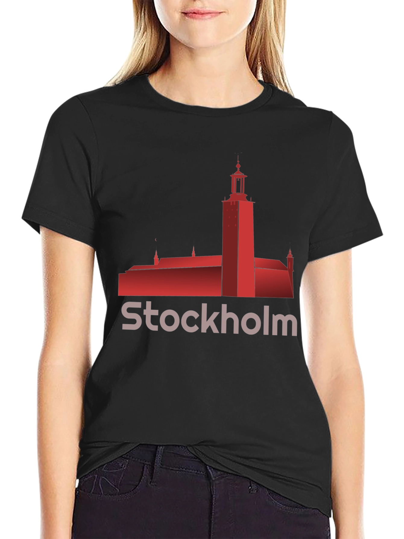 Stockholm City Hall Building Graphic T-Shirt