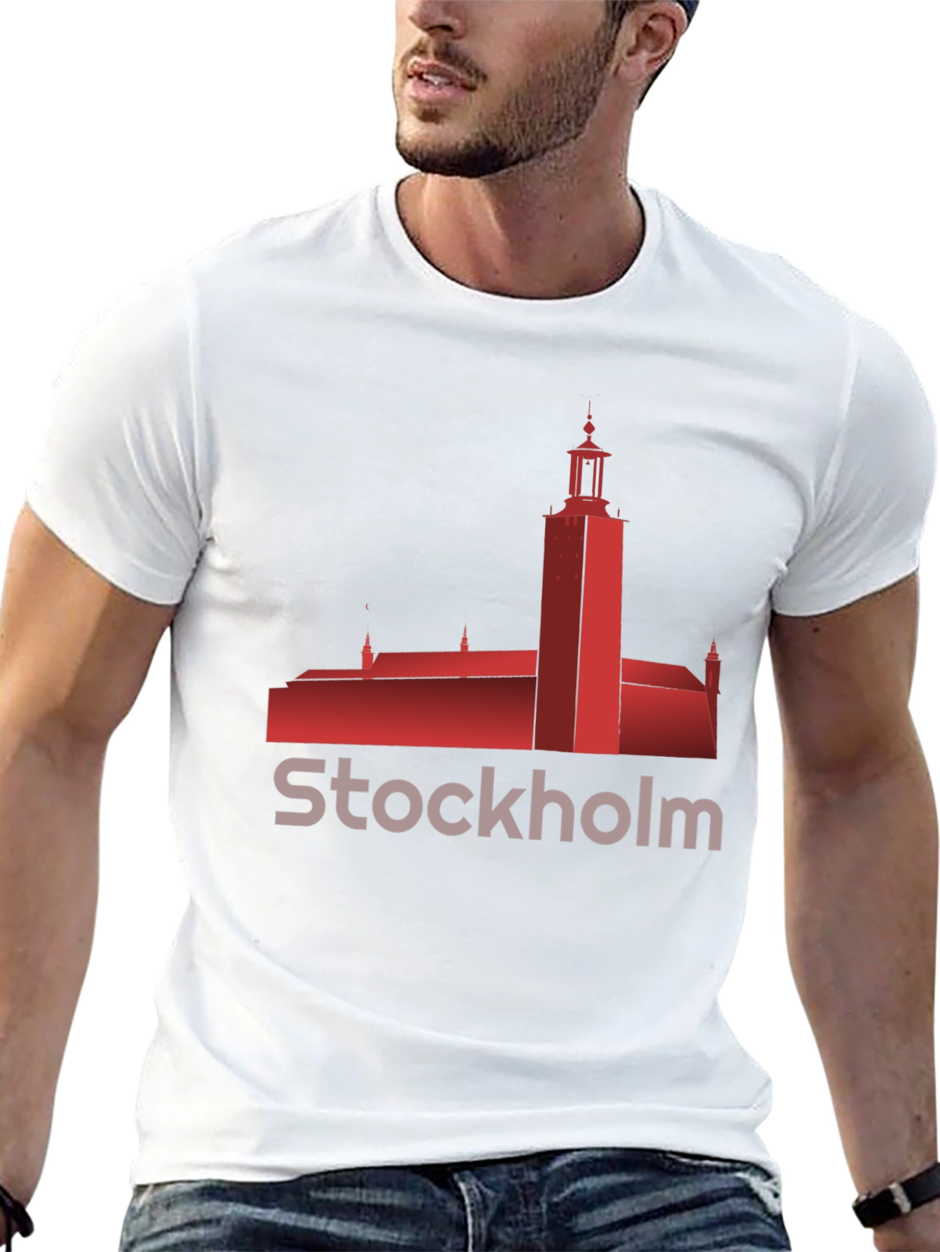 Stockholm City Hall Building Graphic T-Shirt