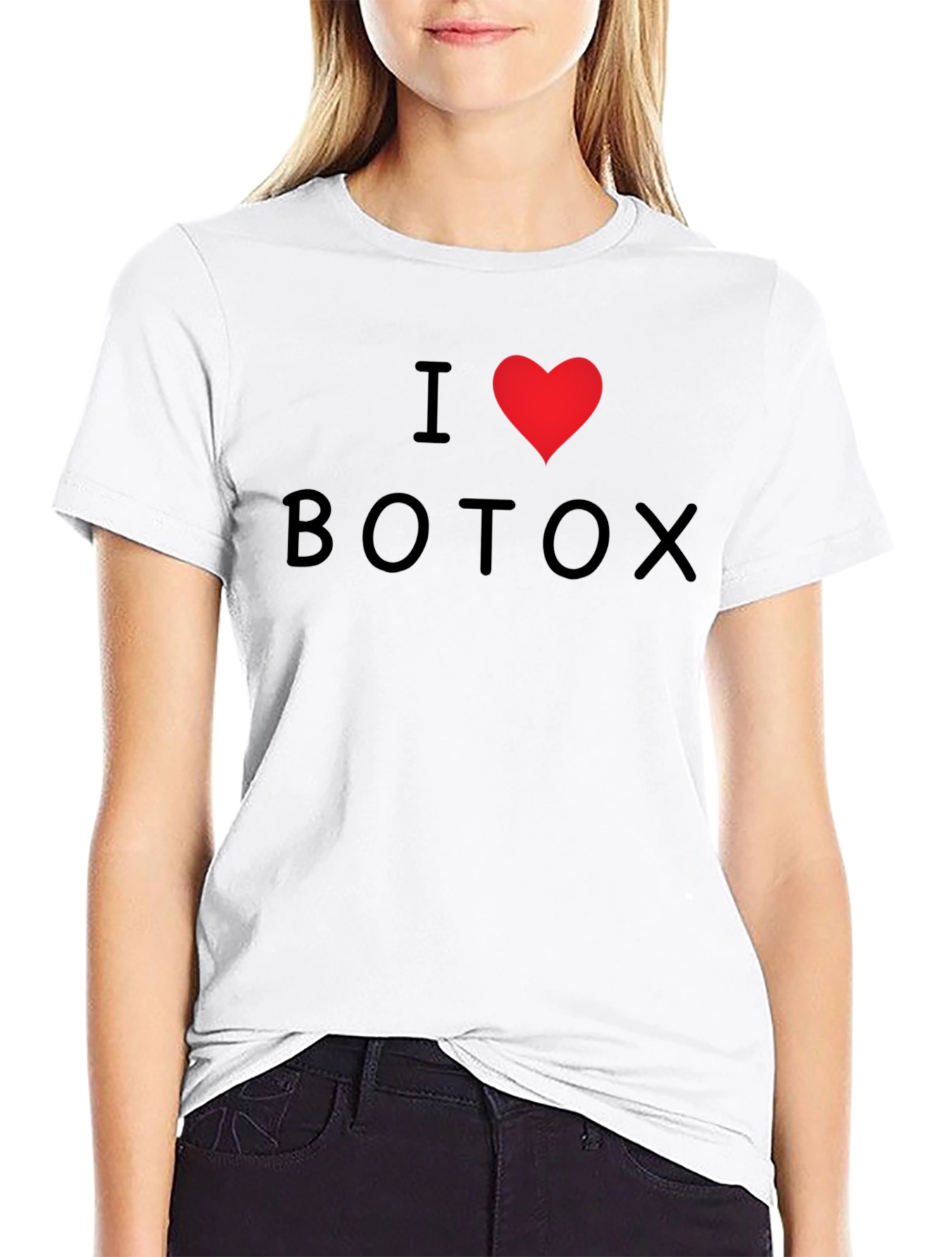 I Heart Botox Graphic Tee - Black Cotton T-Shirt