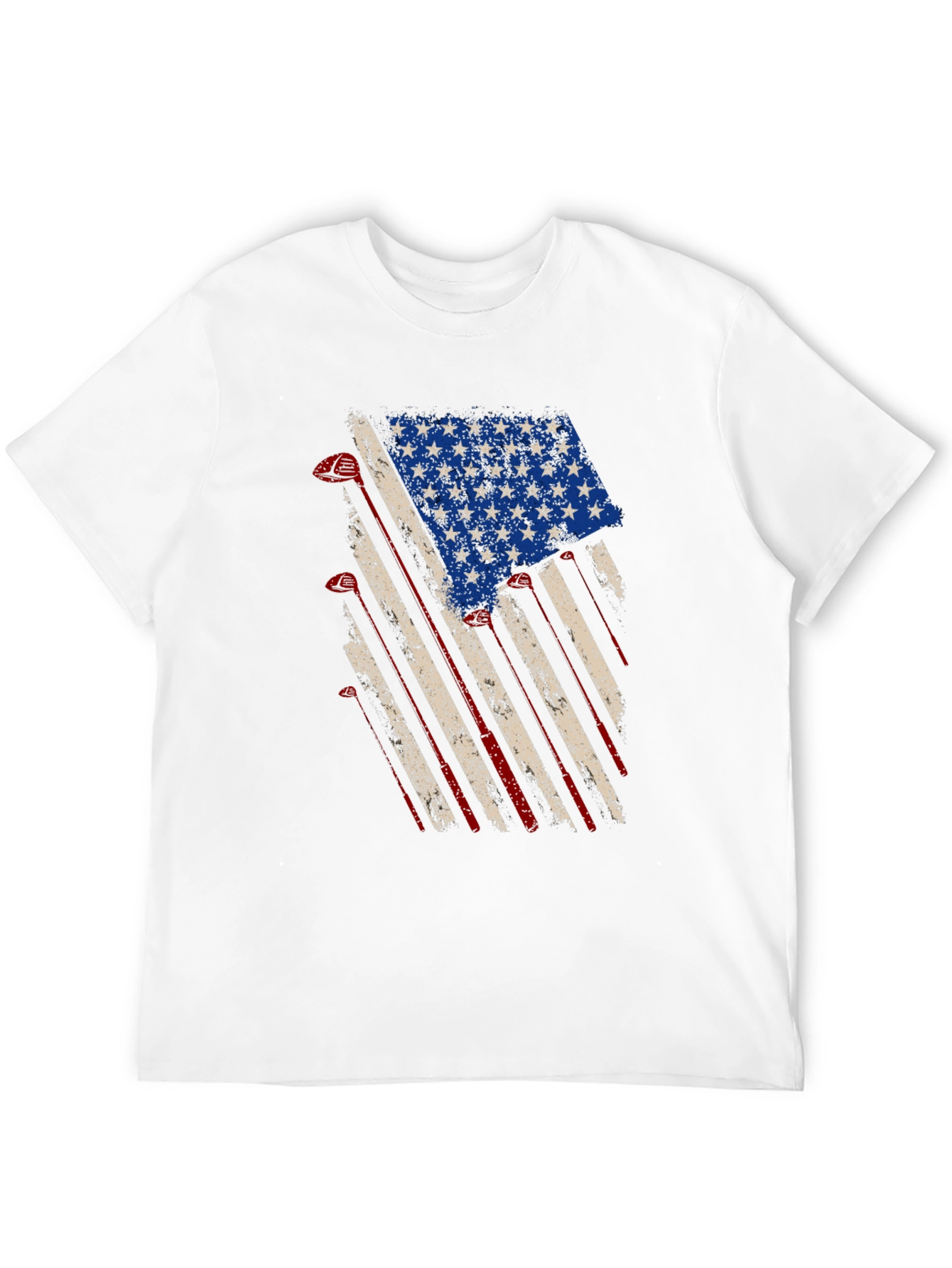 American Flag Golf Clubs T-Shirt