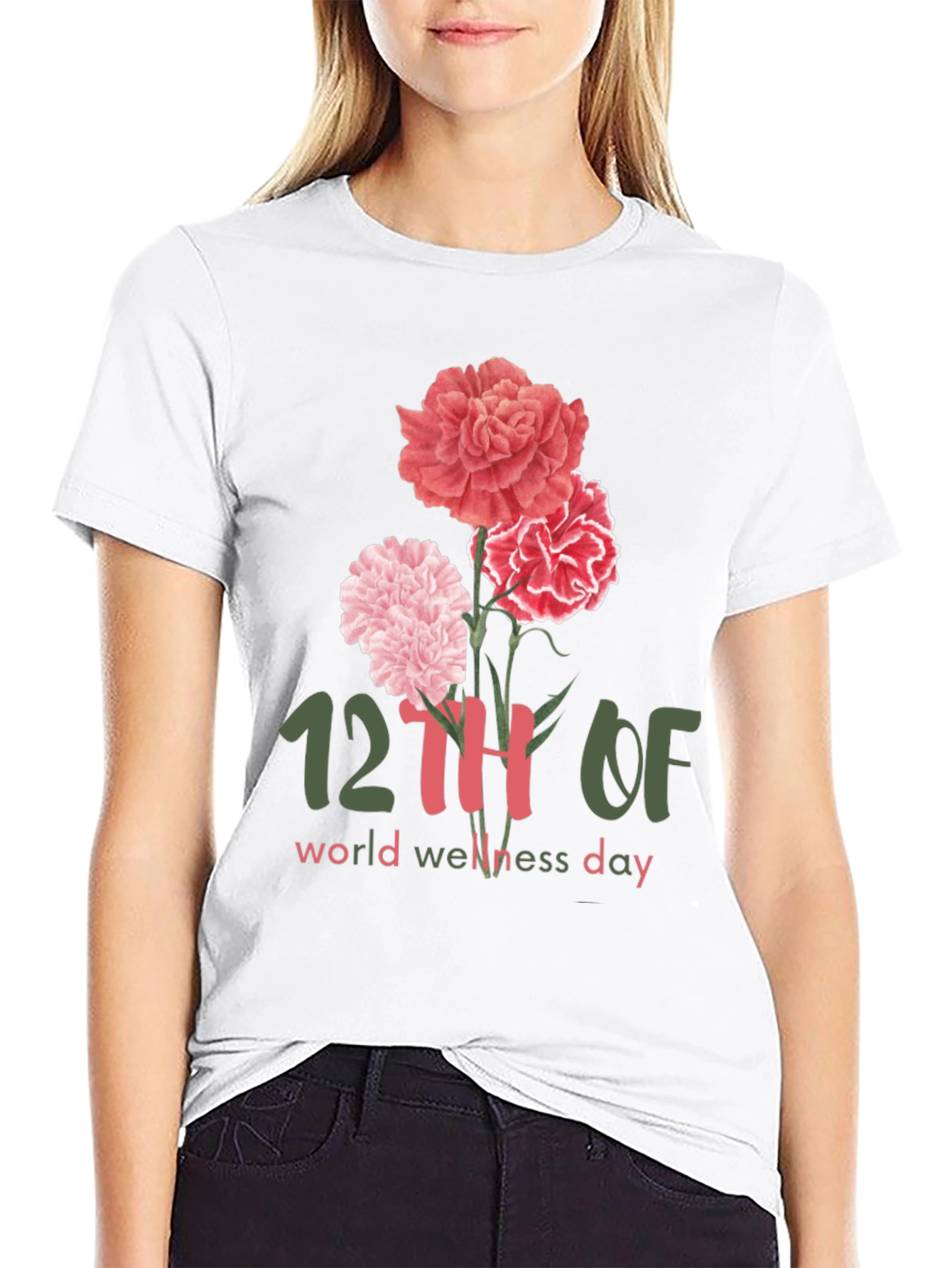 World Wellness Day Floral T-Shirt