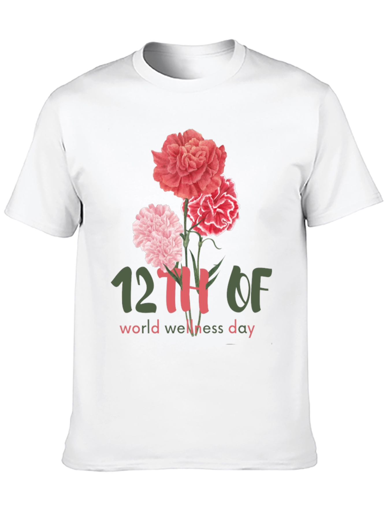 World Wellness Day Floral T-Shirt