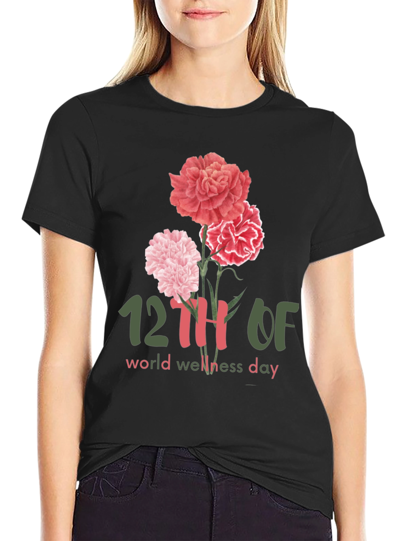 World Wellness Day Floral T-Shirt