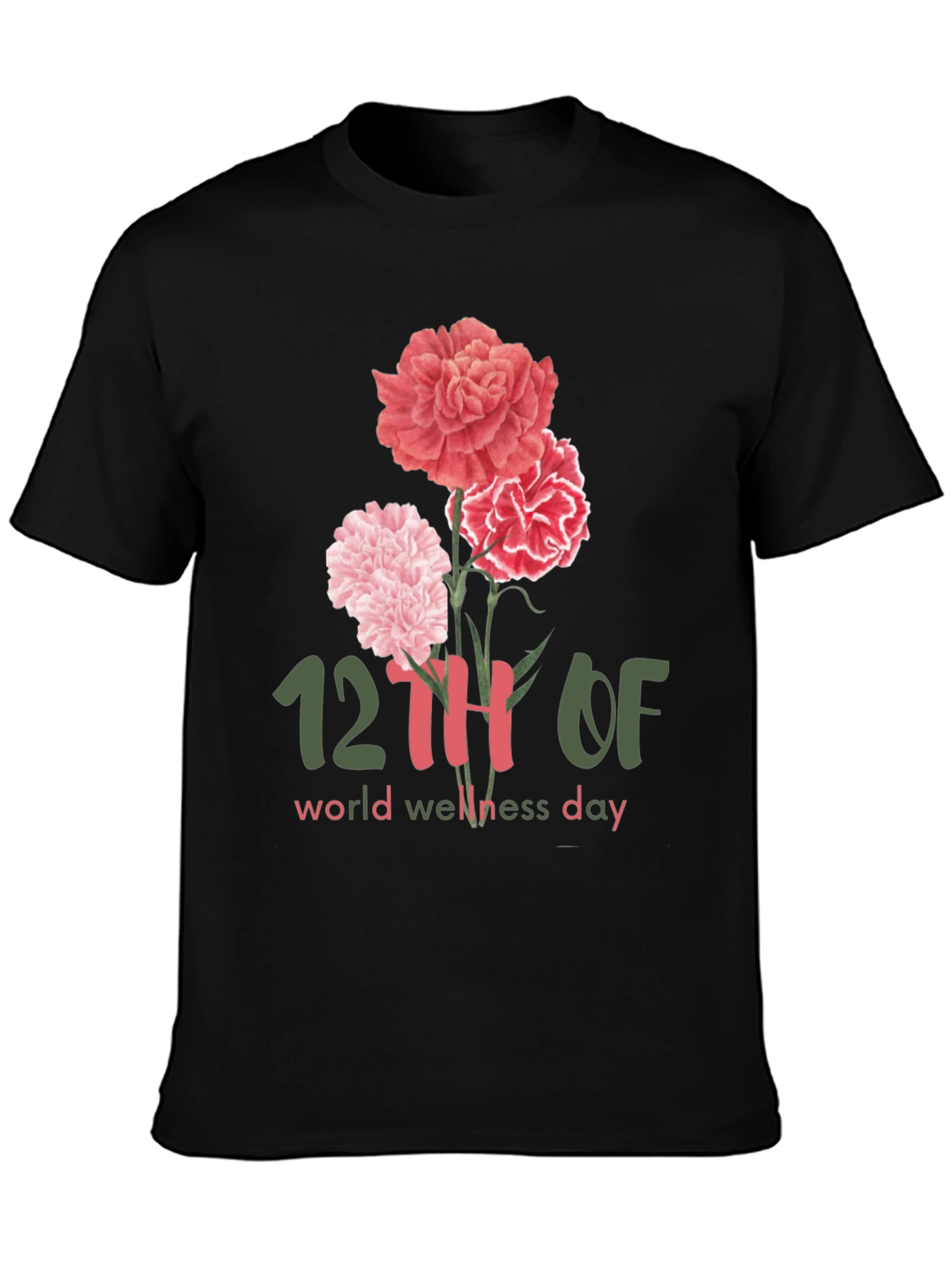 World Wellness Day Floral T-Shirt