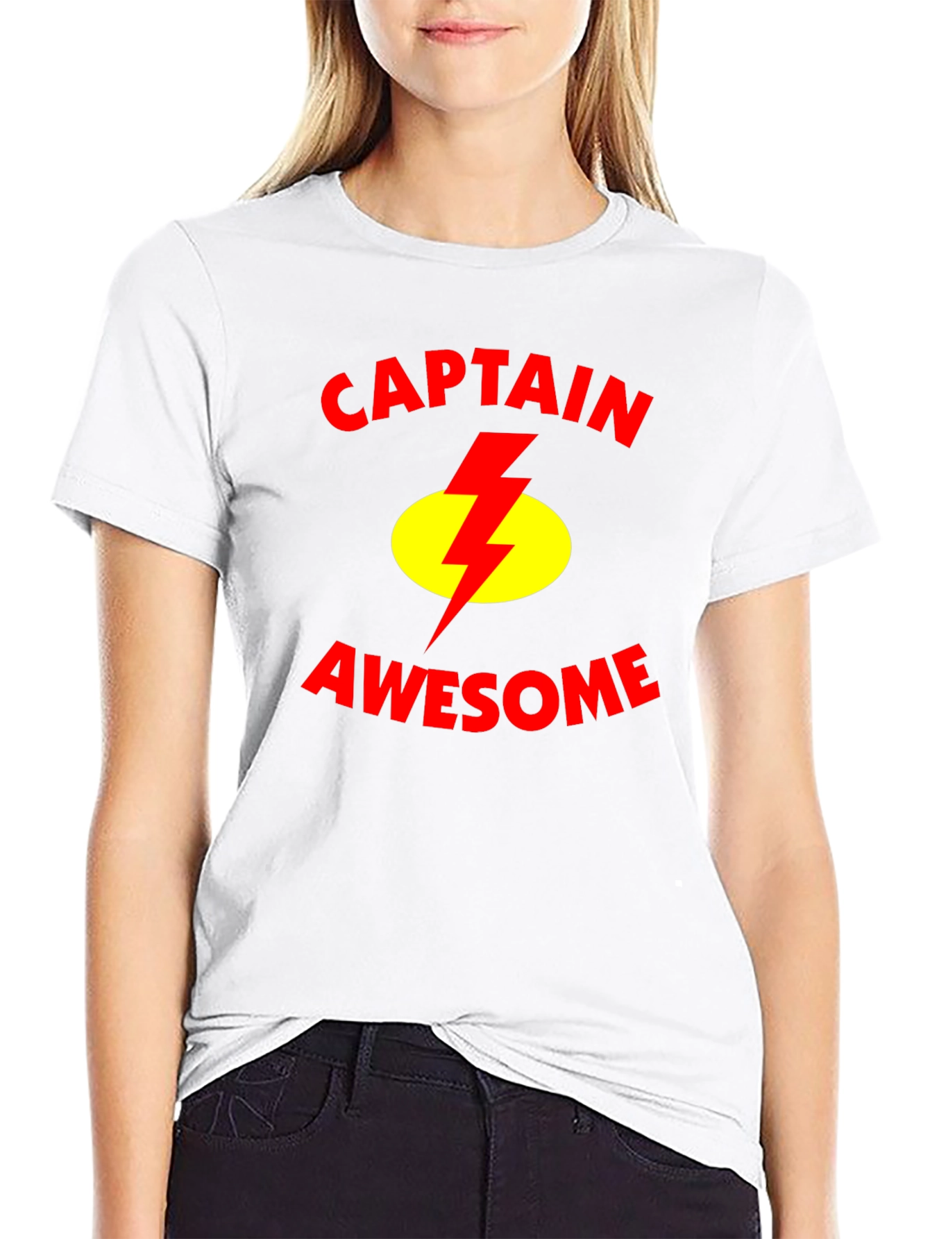 Captain Awesome Black T-Shirt - Graphic Tee
