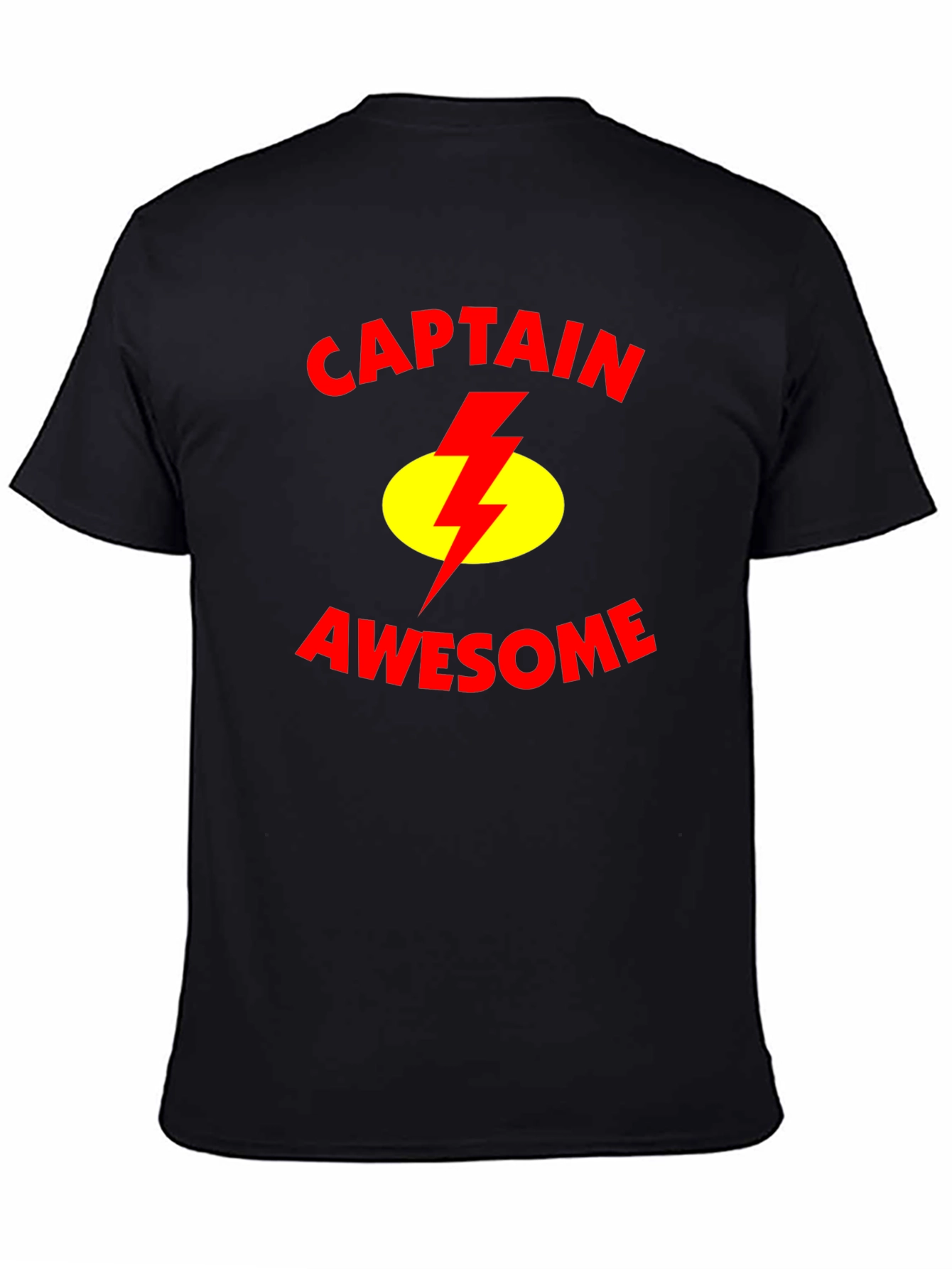 Captain Awesome Black T-Shirt - Graphic Tee