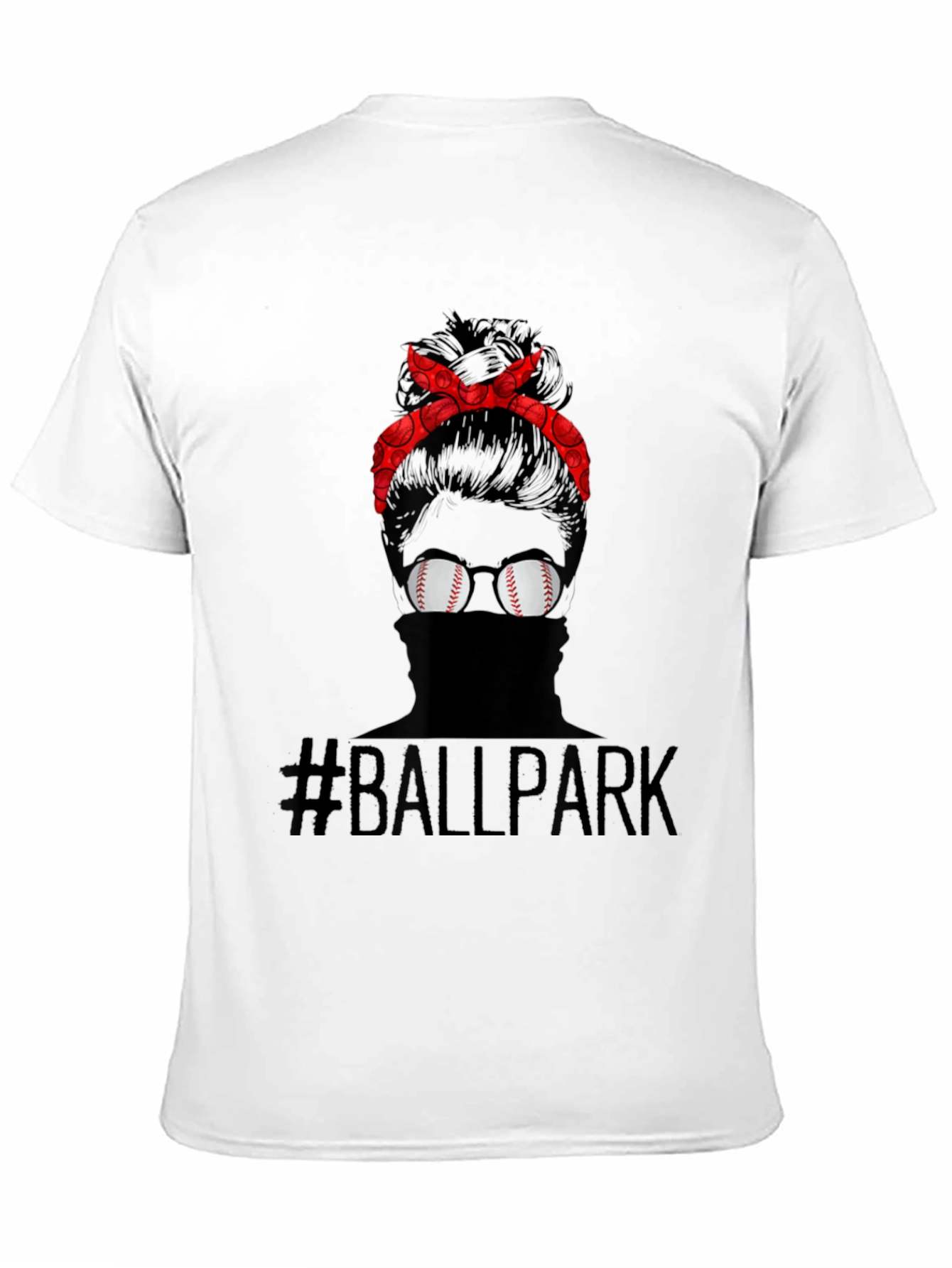 Baseball Mom Messy Bun T-Shirt