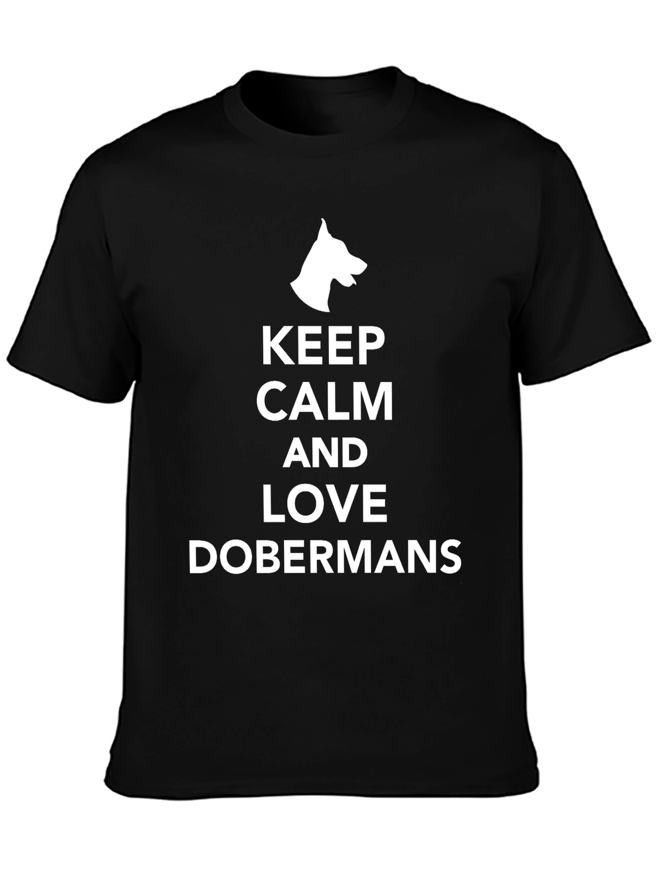 Keep Calm and Love Dobermans Graphic Tee