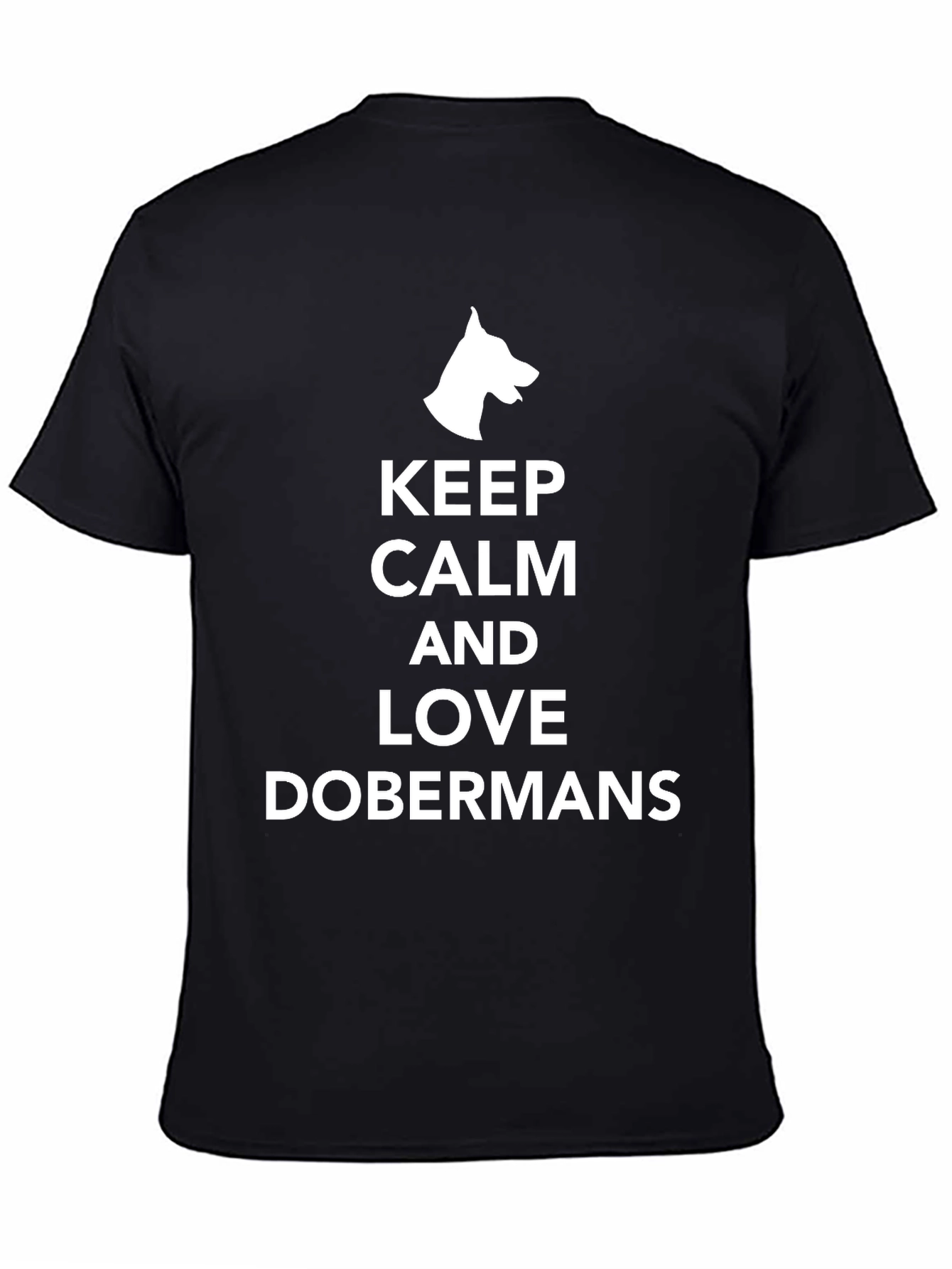 Keep Calm and Love Dobermans Graphic Tee