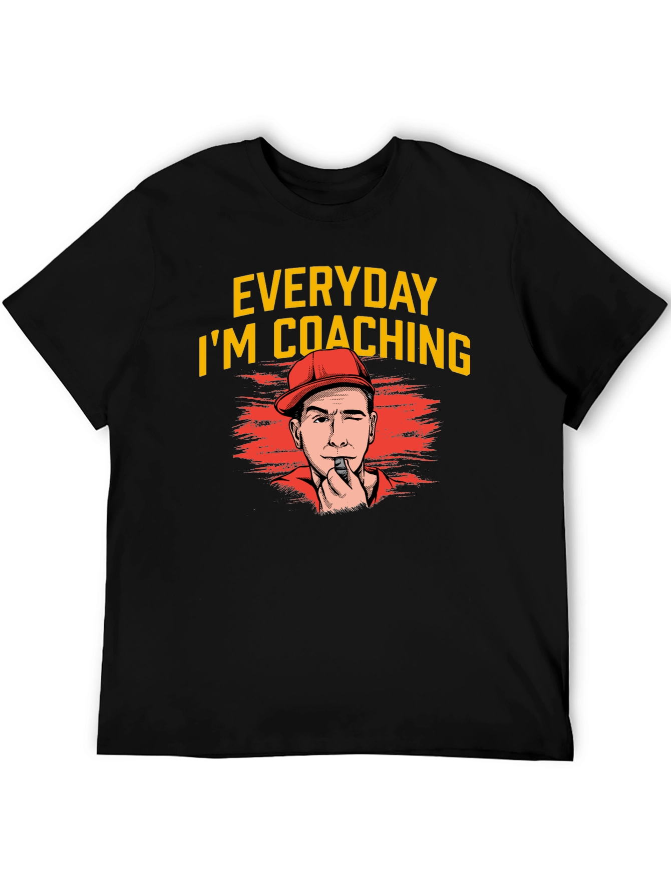 Everyday Im Coaching Black T-Shirt