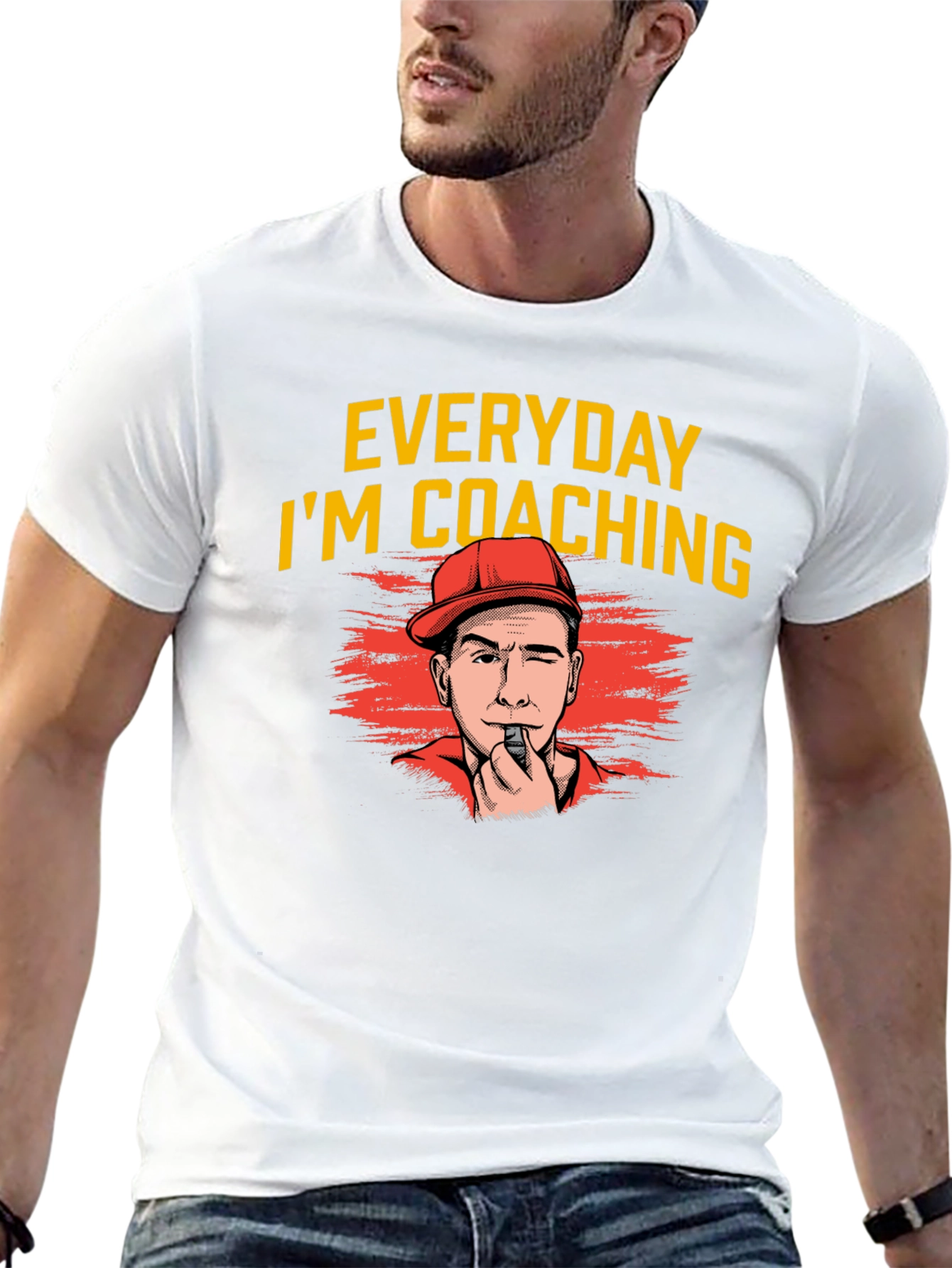 Everyday Im Coaching Black T-Shirt