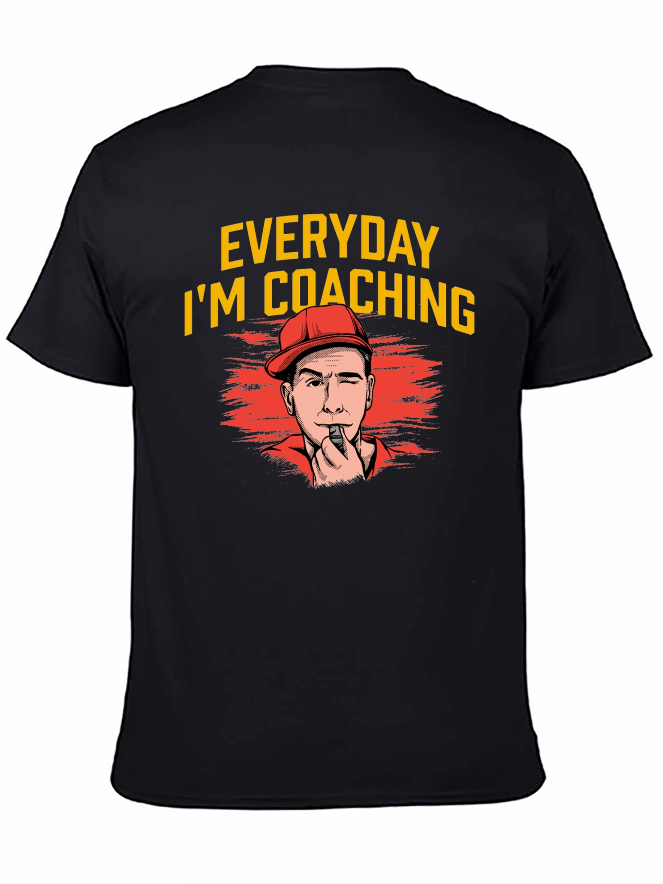Everyday Im Coaching Black T-Shirt