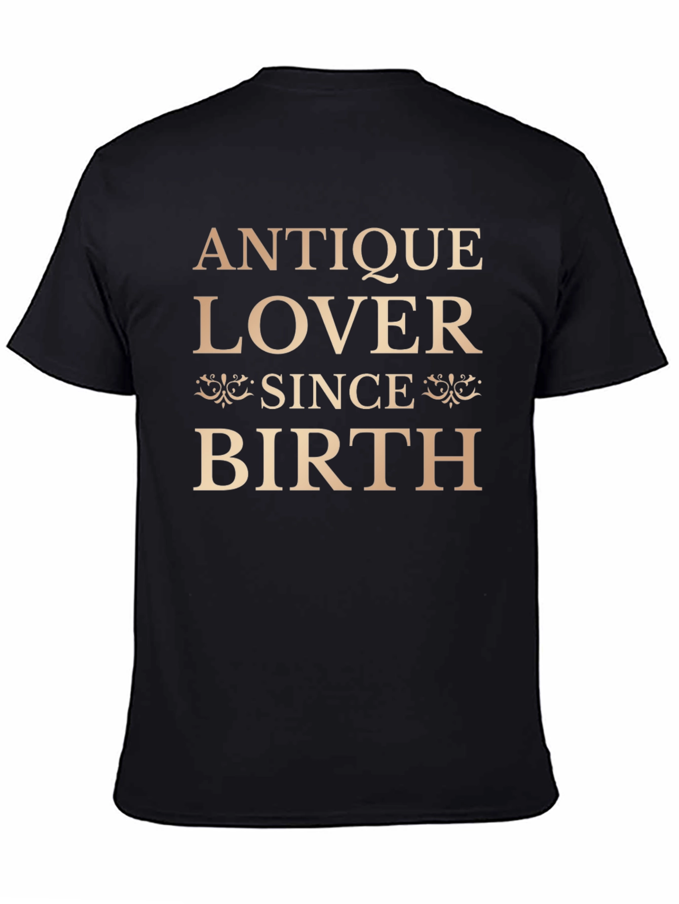 Antique Lover Since Birth Black Graphic Tee
