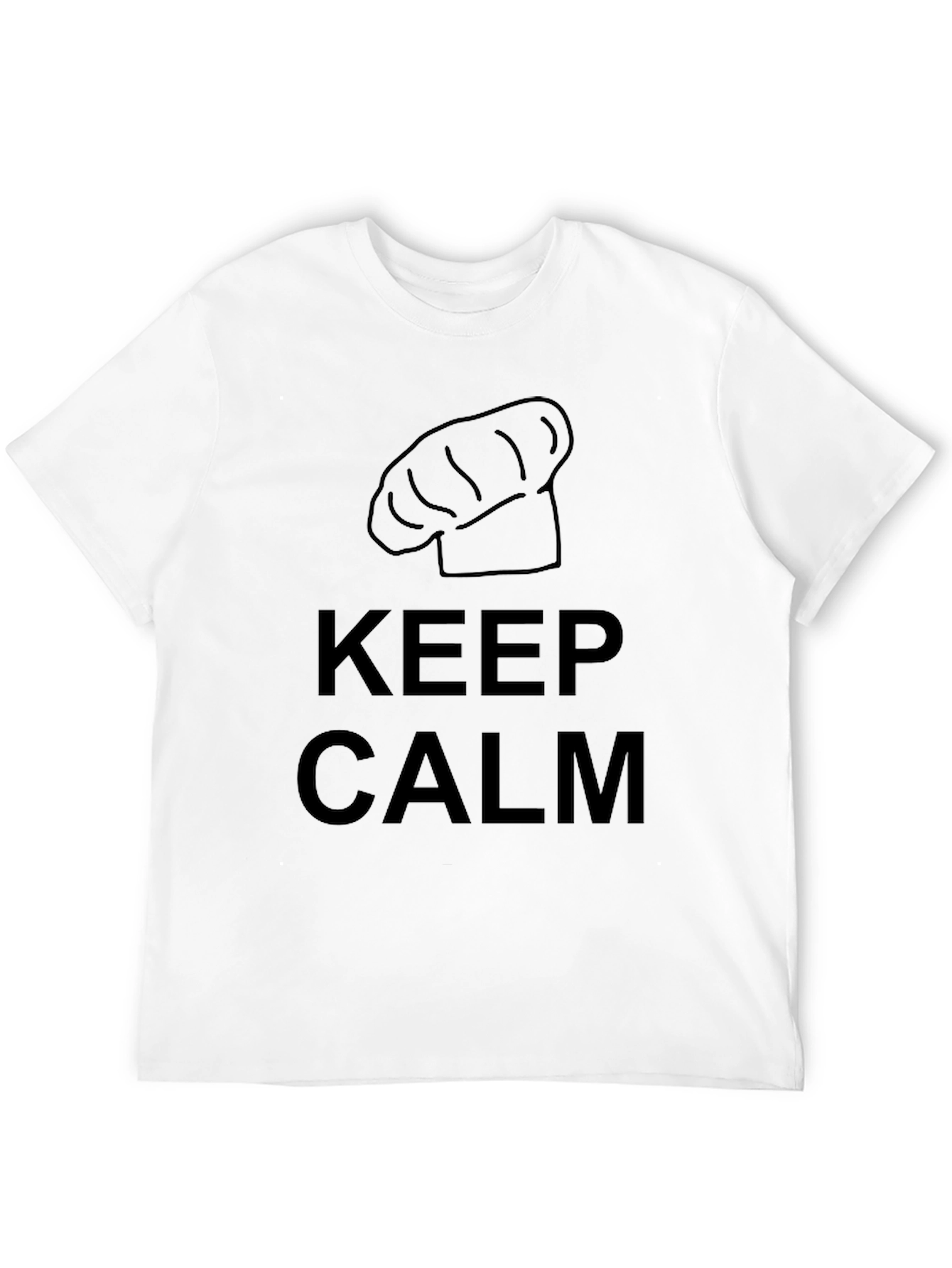 Keep Calm Chef Hat Graphic T-Shirt
