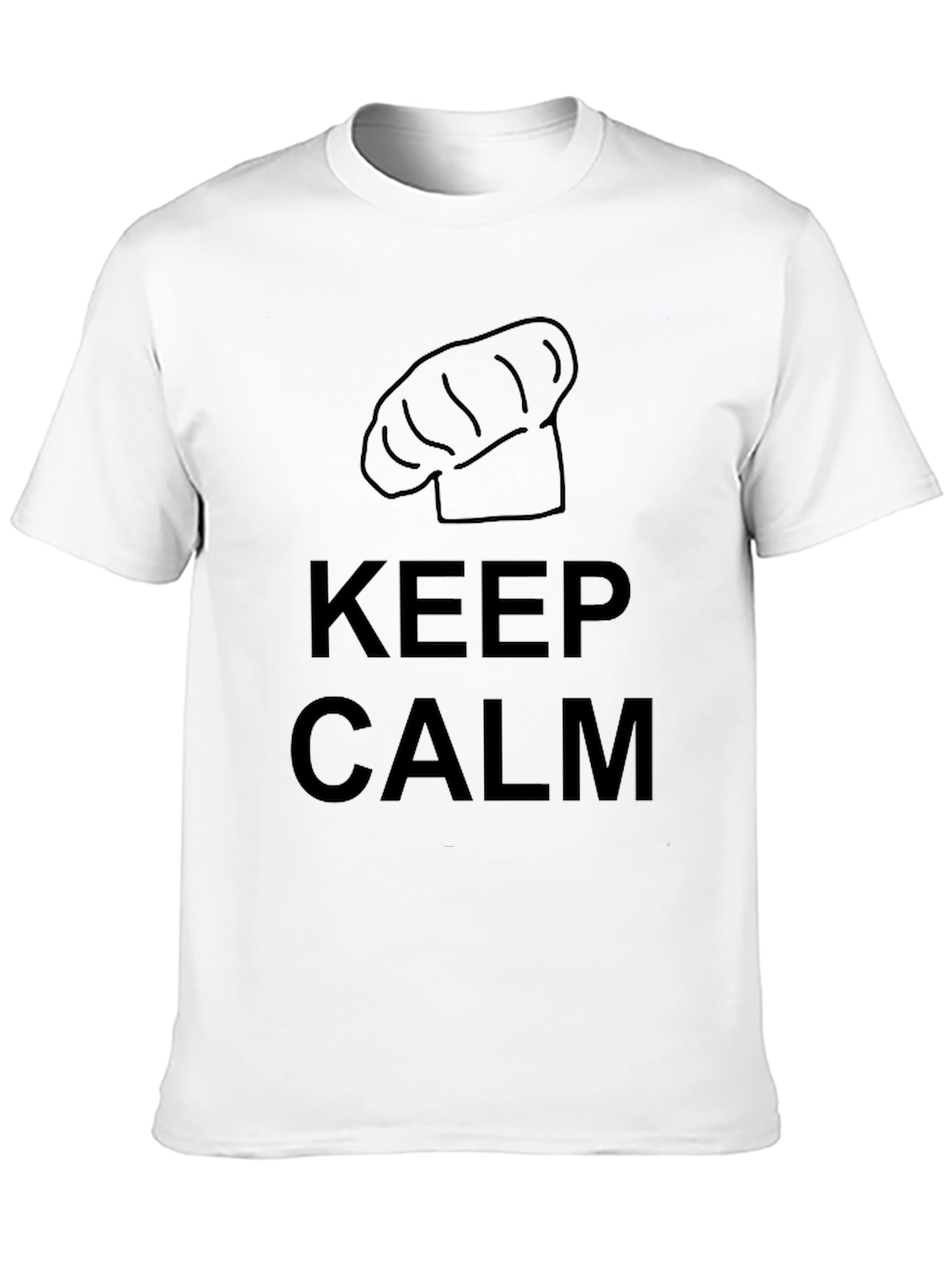 Keep Calm Chef Hat Graphic T-Shirt