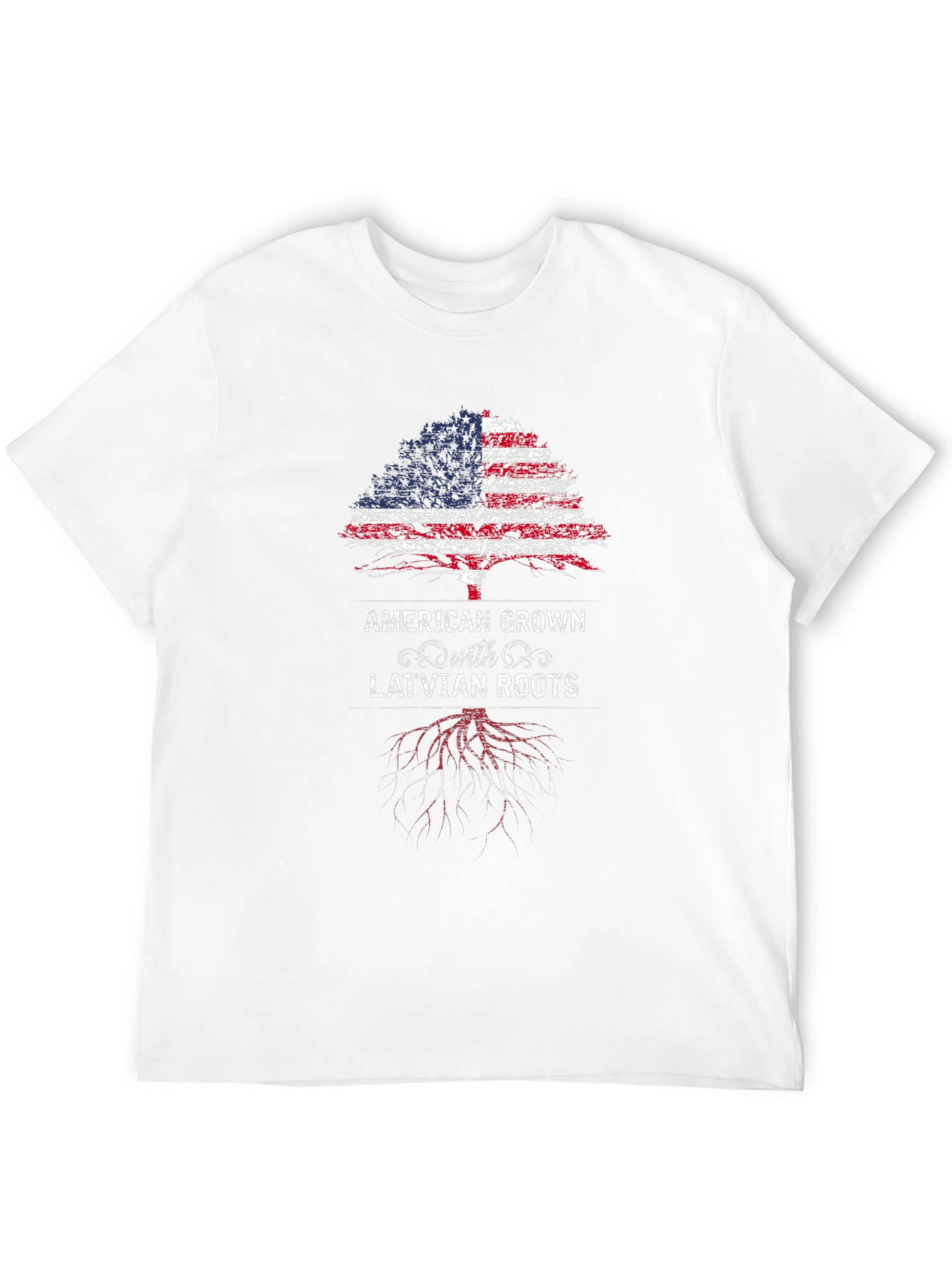 American Grown with Latvian Roots Graphic Tee