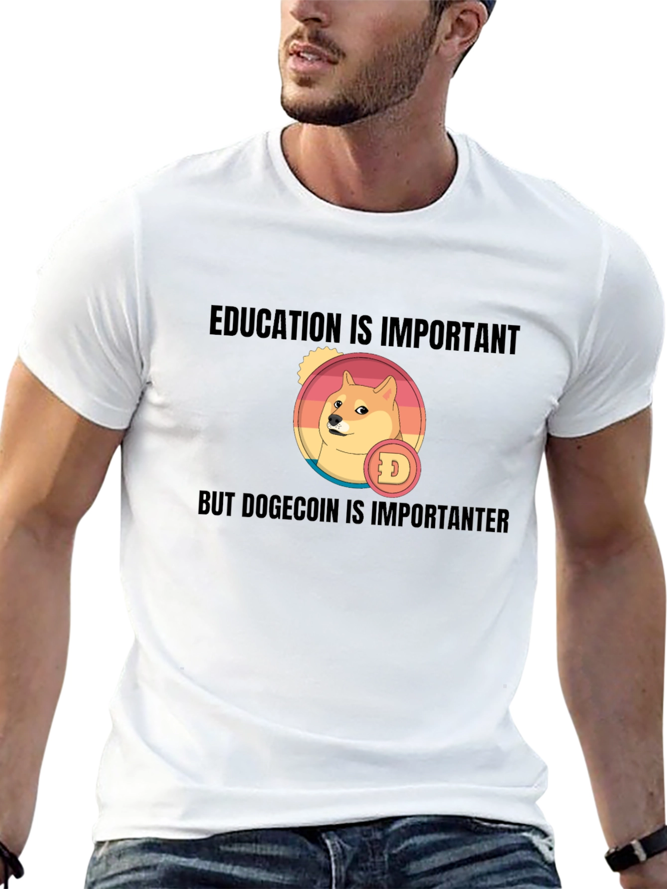 Dogecoin T-Shirt: Education is Important But...