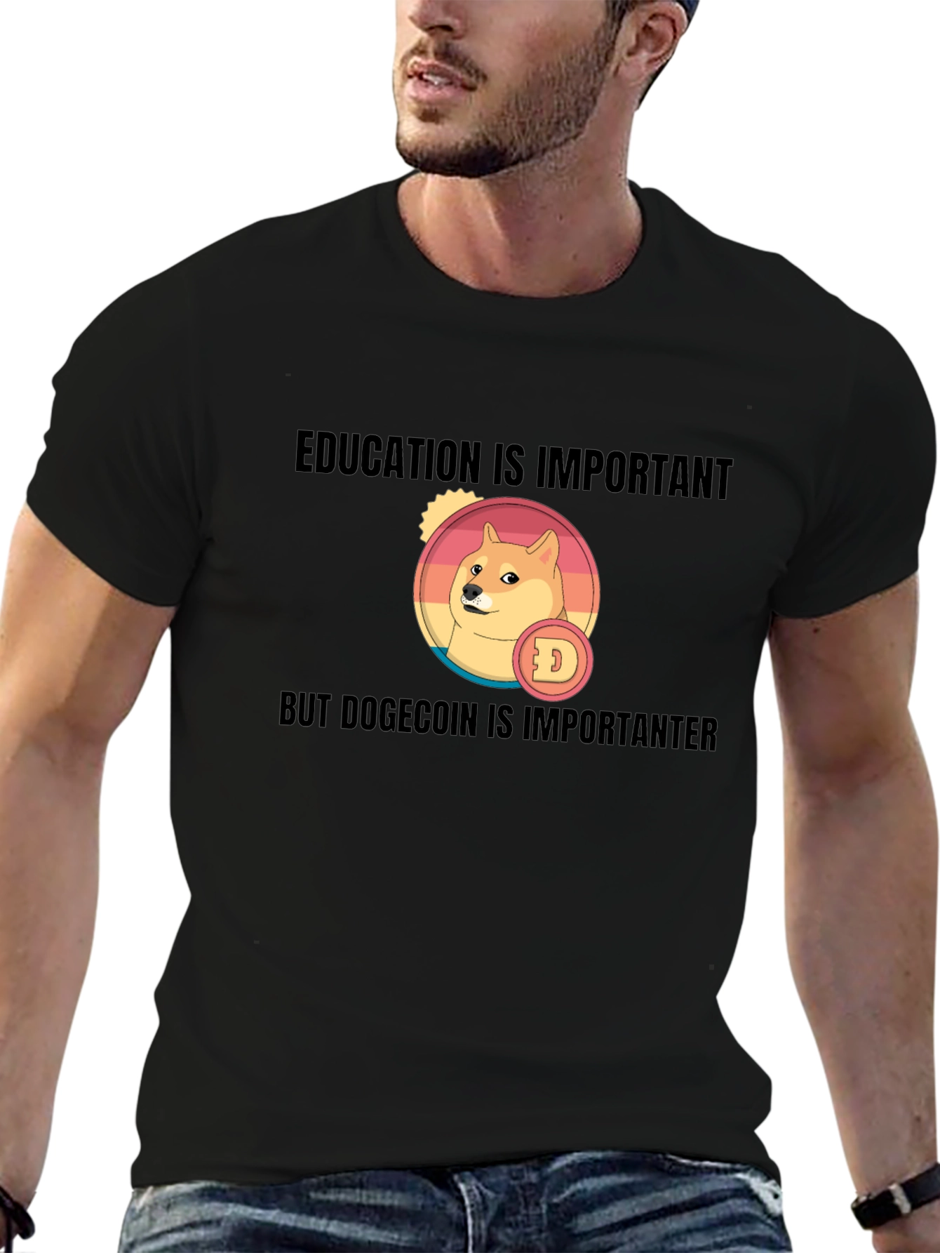 Dogecoin T-Shirt: Education is Important But...