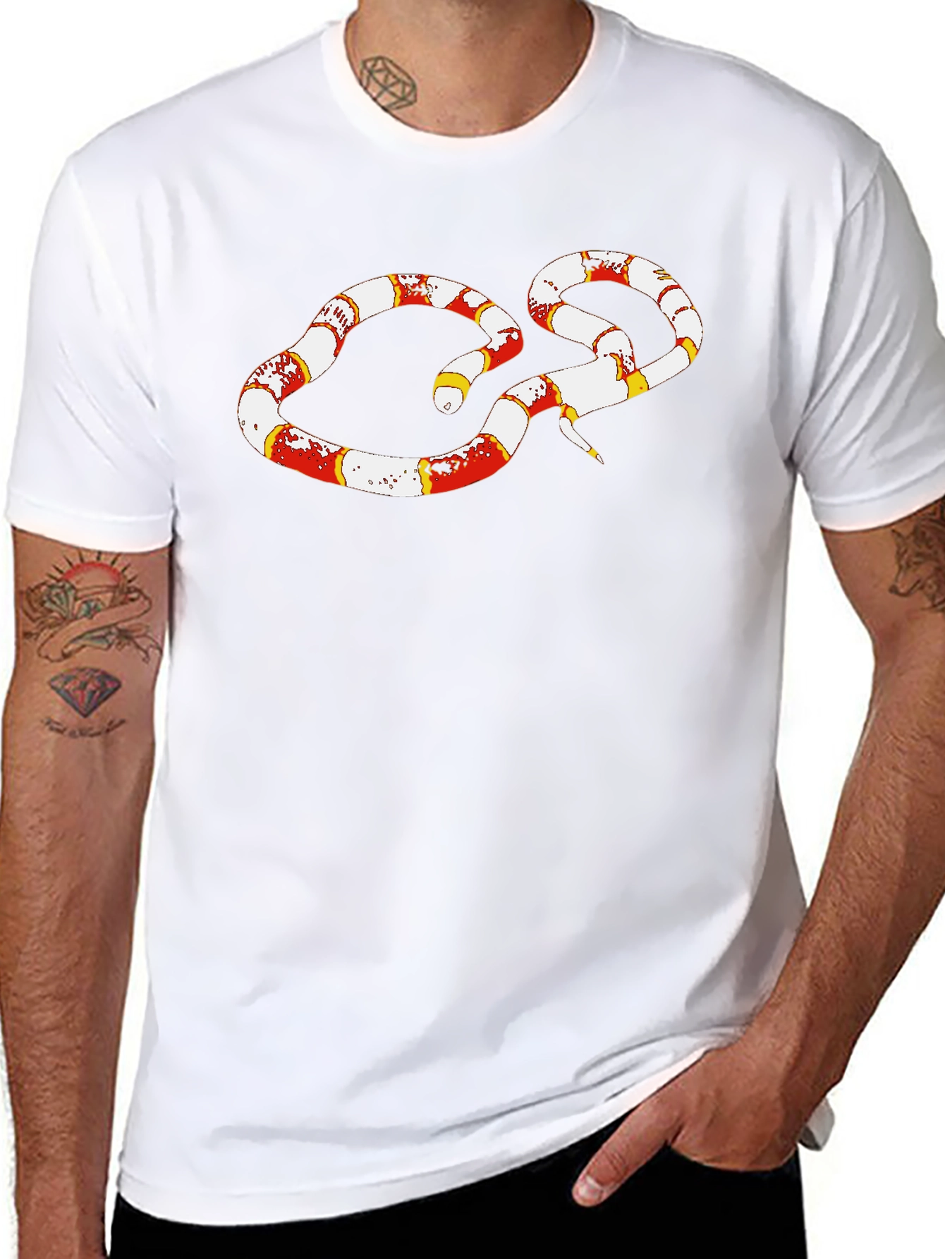 Snake Graphic Black T-Shirt