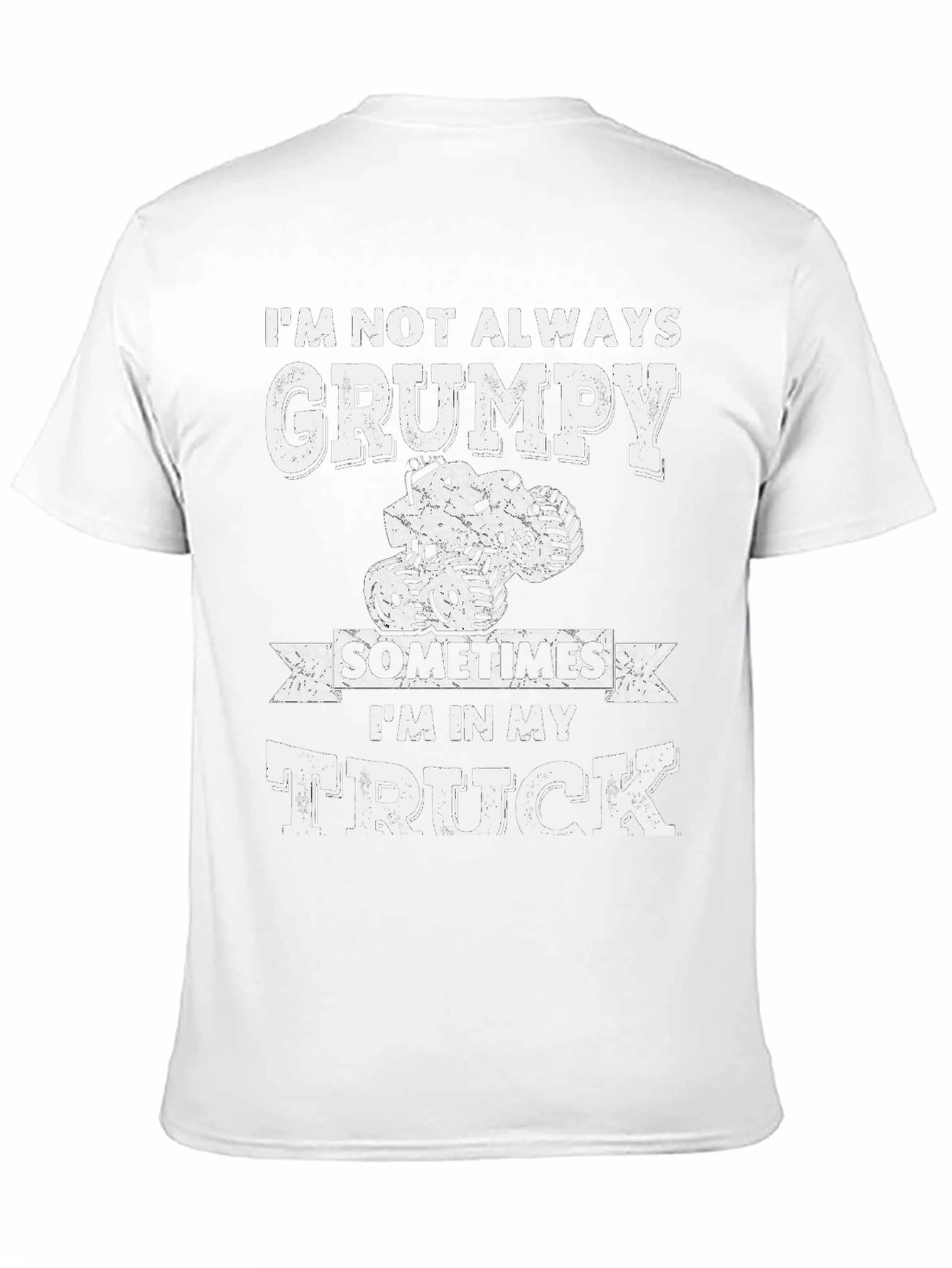 Grumpy Truck Driver T-Shirt - Black Cotton Blend