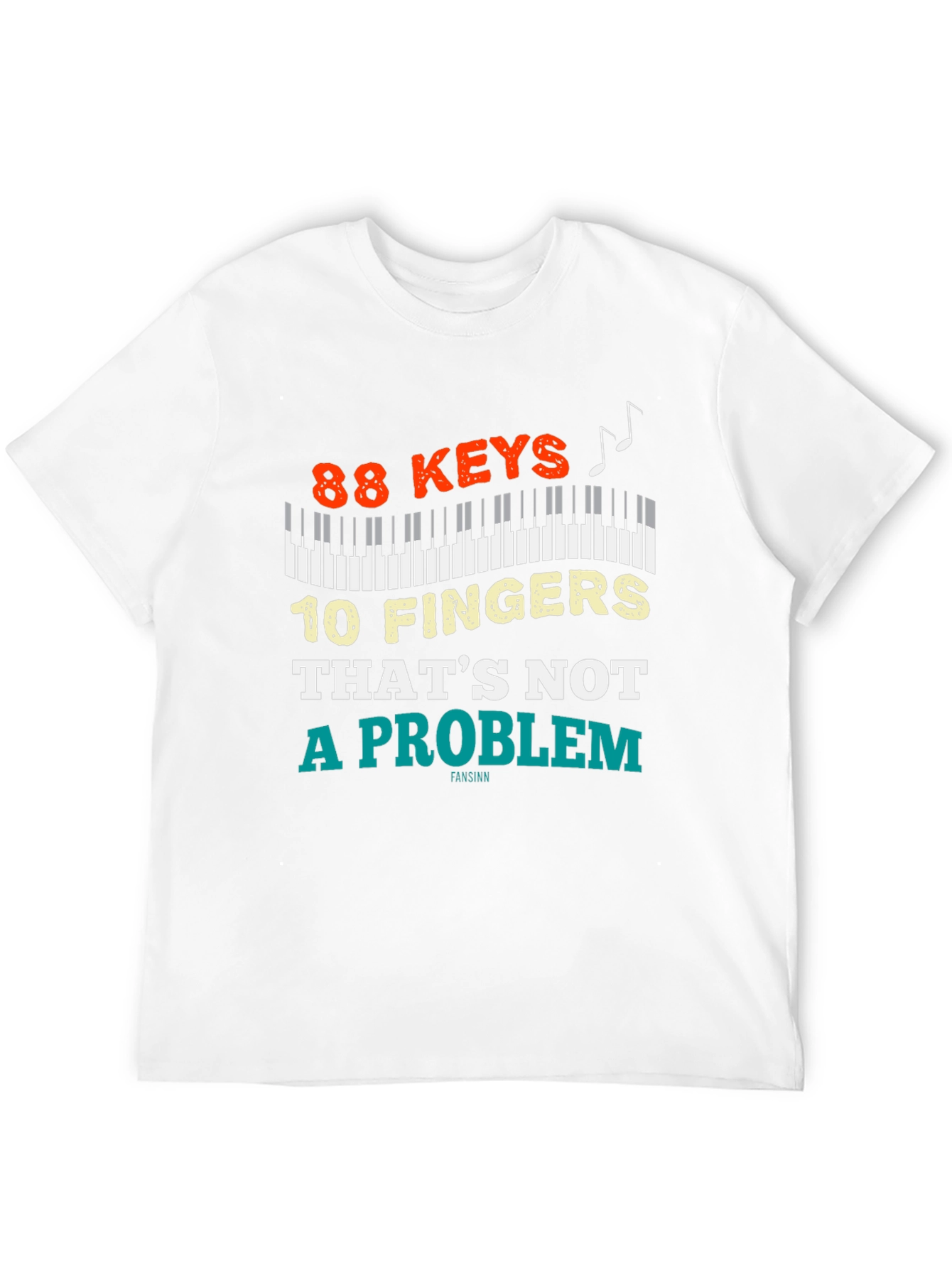 88 Keys 10 Fingers T-Shirt - Piano Lover Tee