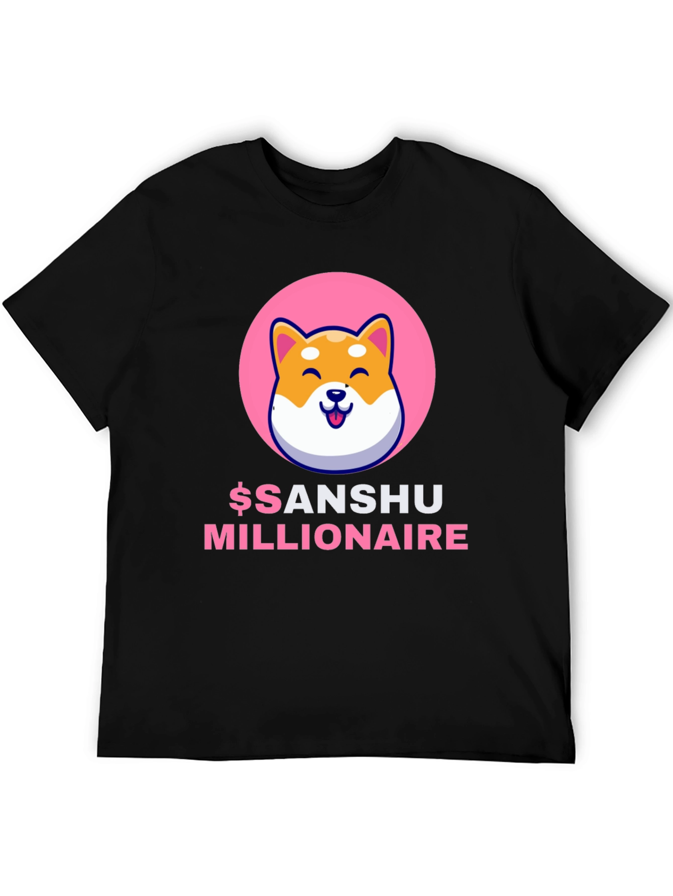 Sanshu Inu Millionaire Graphic Tee - Black
