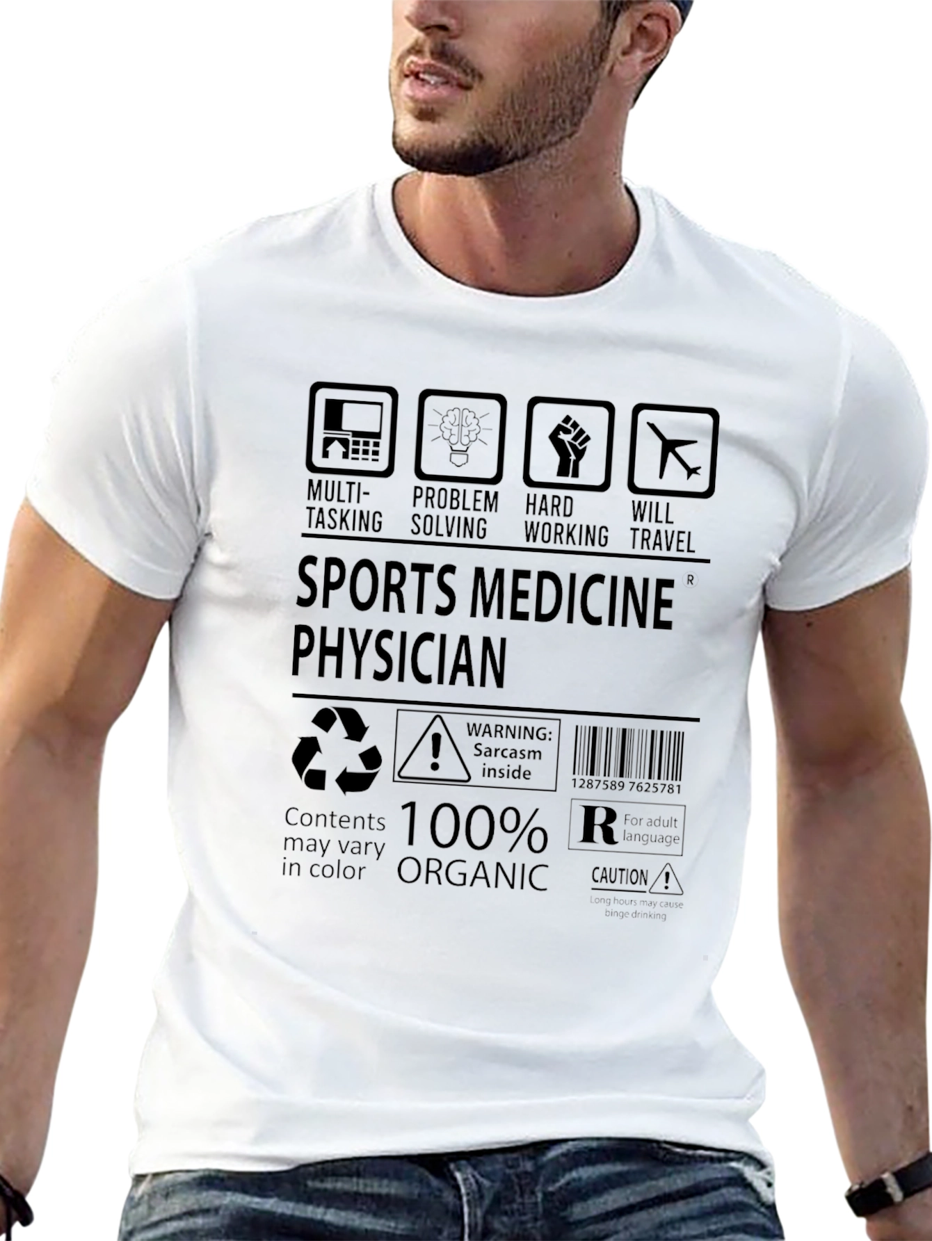 Sports Medicine Physician 100% Organic T-Shirt