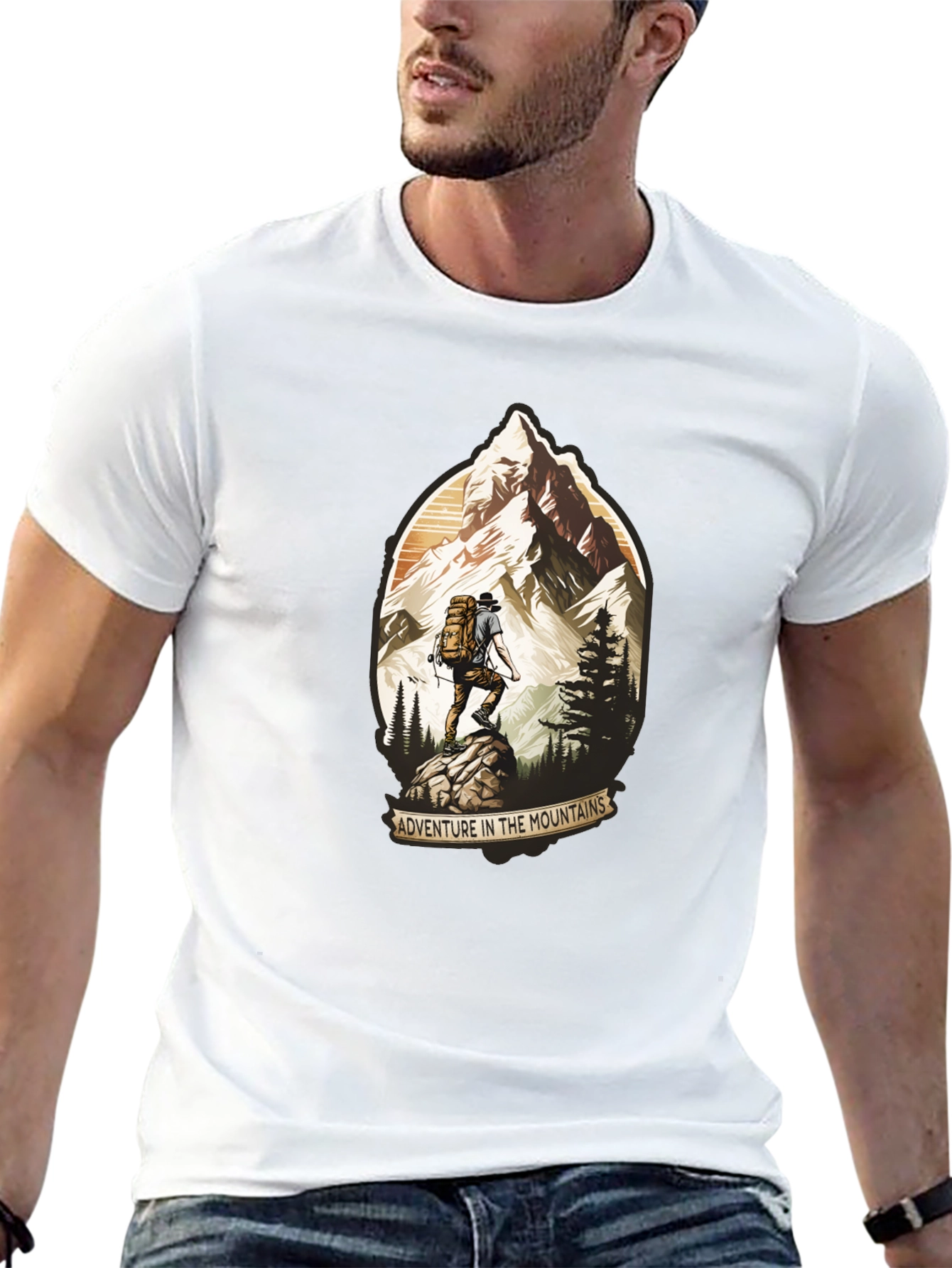 Adventure in the Mountains Graphic T-Shirt