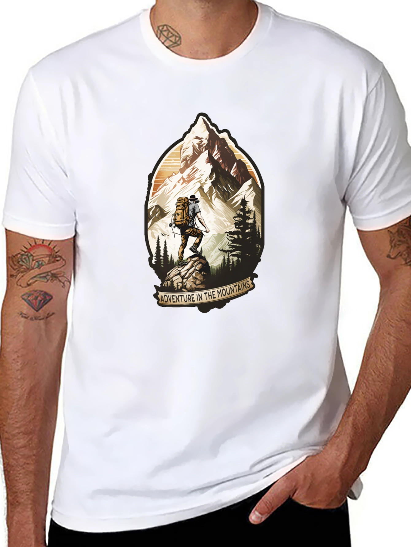 Adventure in the Mountains Graphic T-Shirt