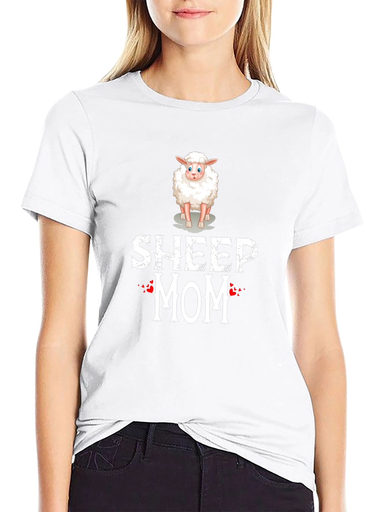Sheep Mom Graphic T-Shirt