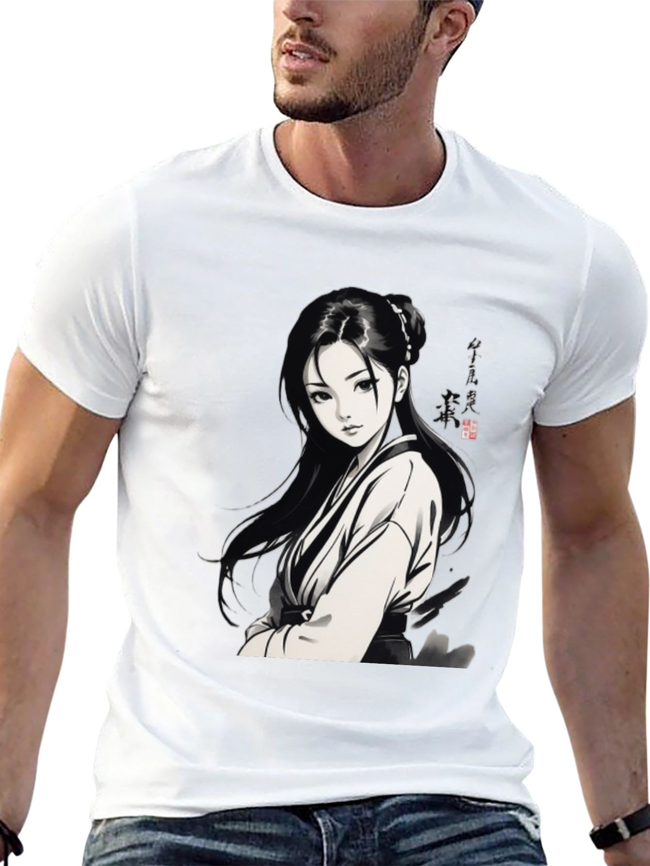 Anime Girl Graphic Tee - Stylish Unisex T-Shirt