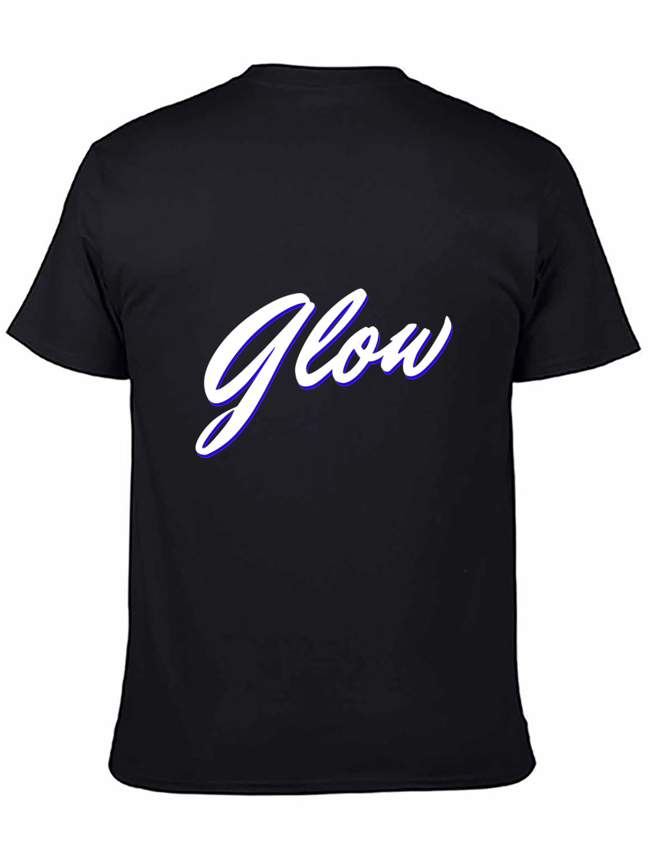 Glow Graphic Tee - Stylish Black Cotton Blend T-Shirt
