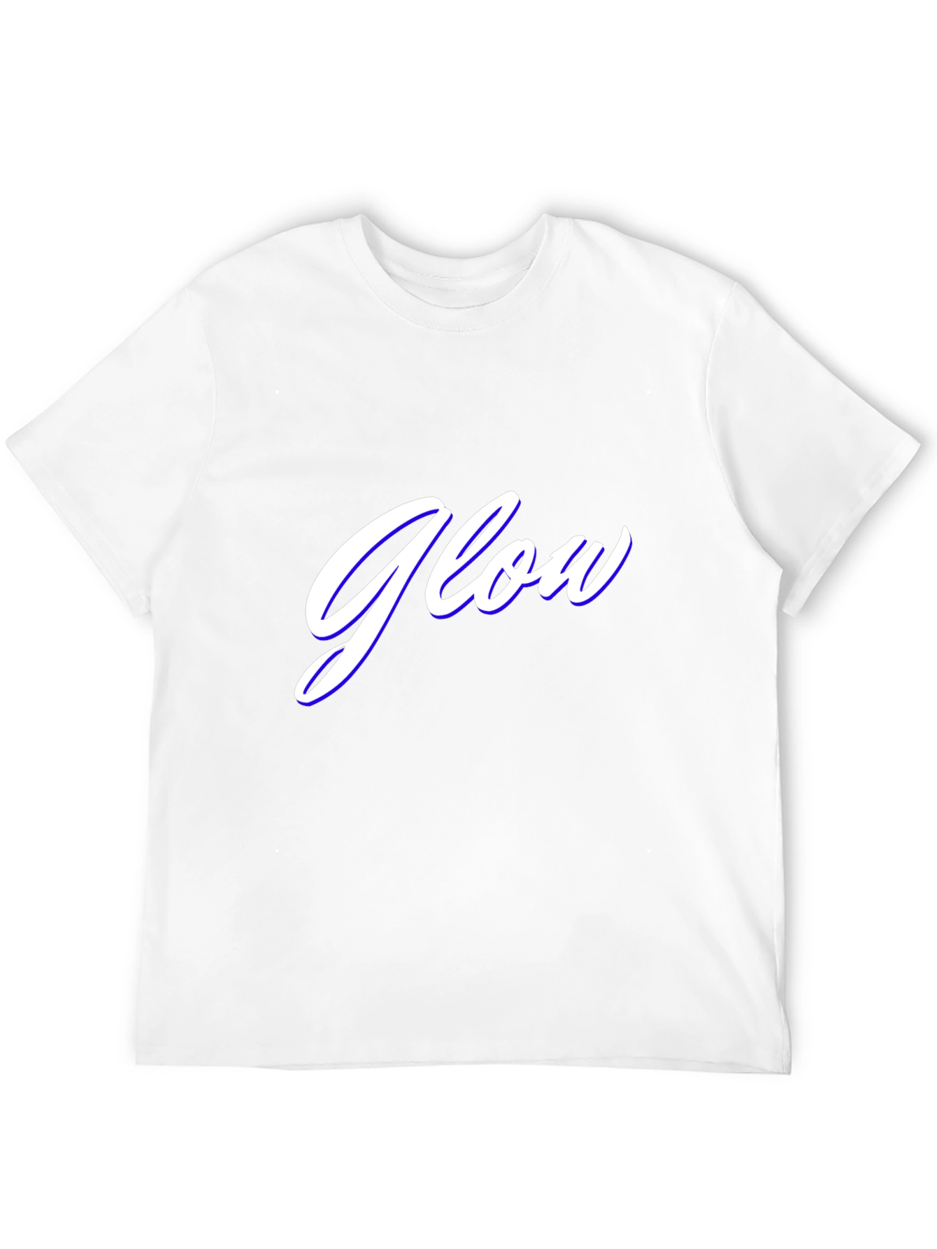 Glow Graphic Tee - Stylish Black Cotton Blend T-Shirt
