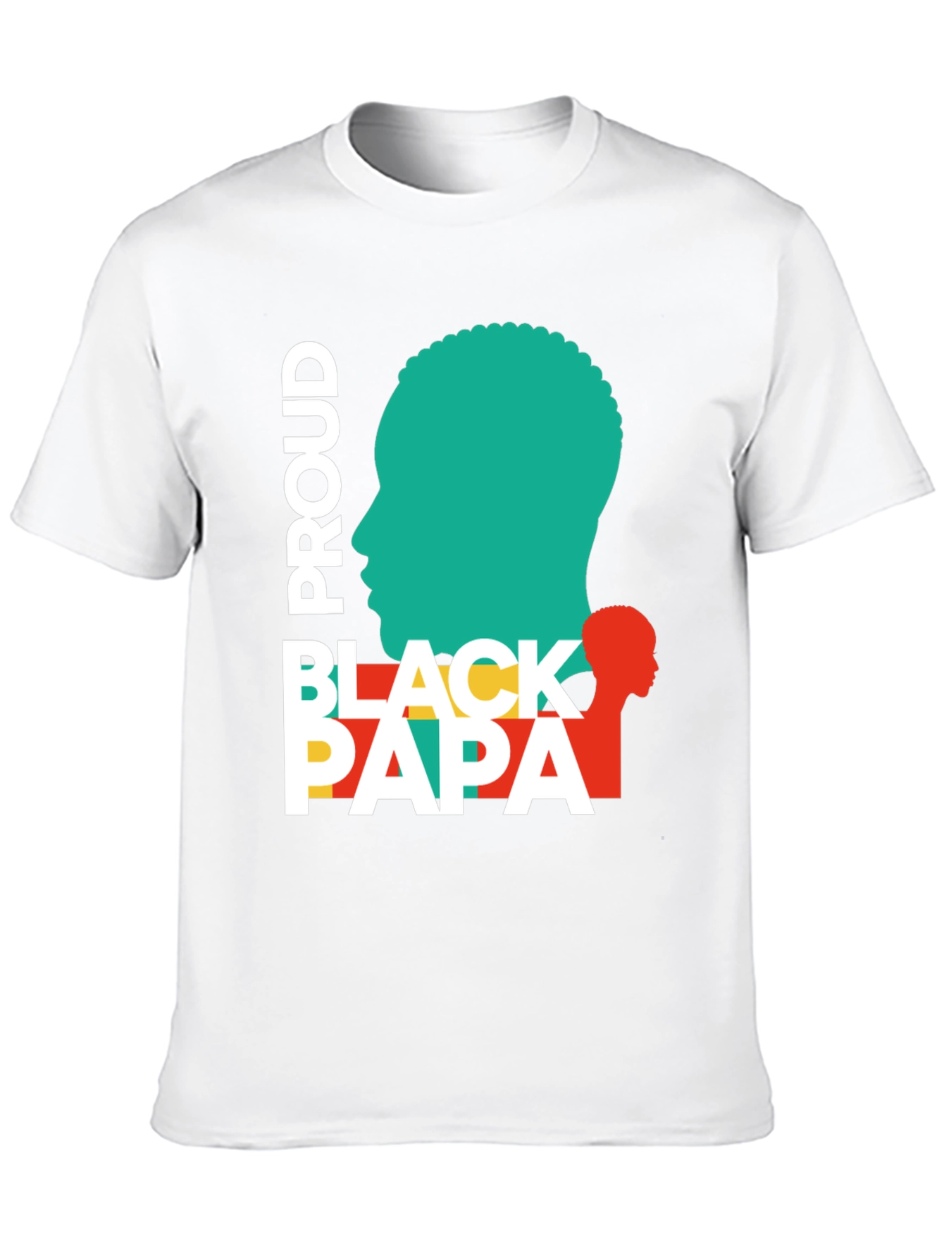 Proud Black Papa T-Shirt - Stylish Fathers Day Apparel