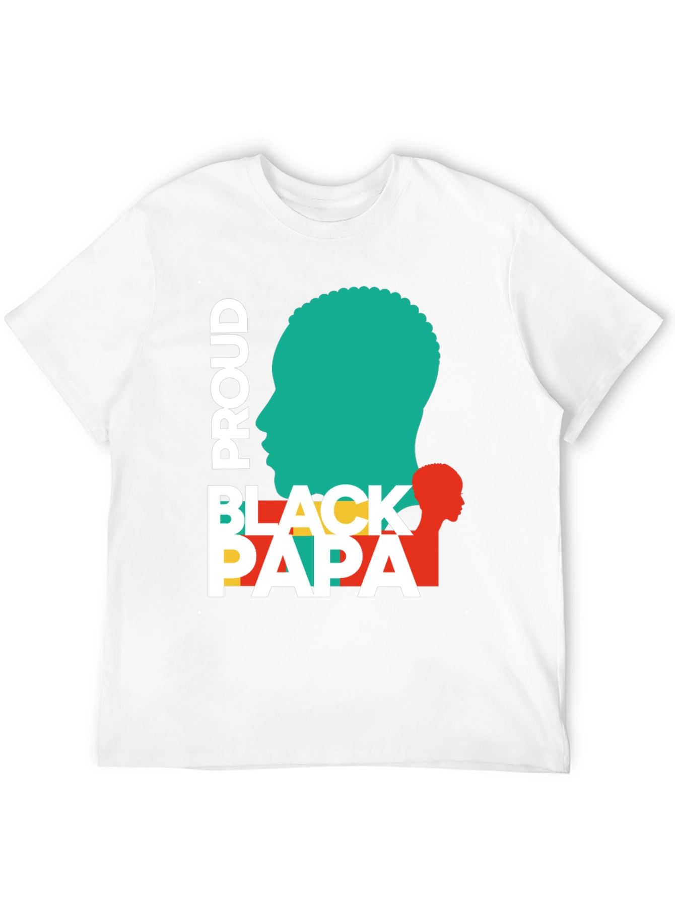 Proud Black Papa T-Shirt - Stylish Fathers Day Apparel