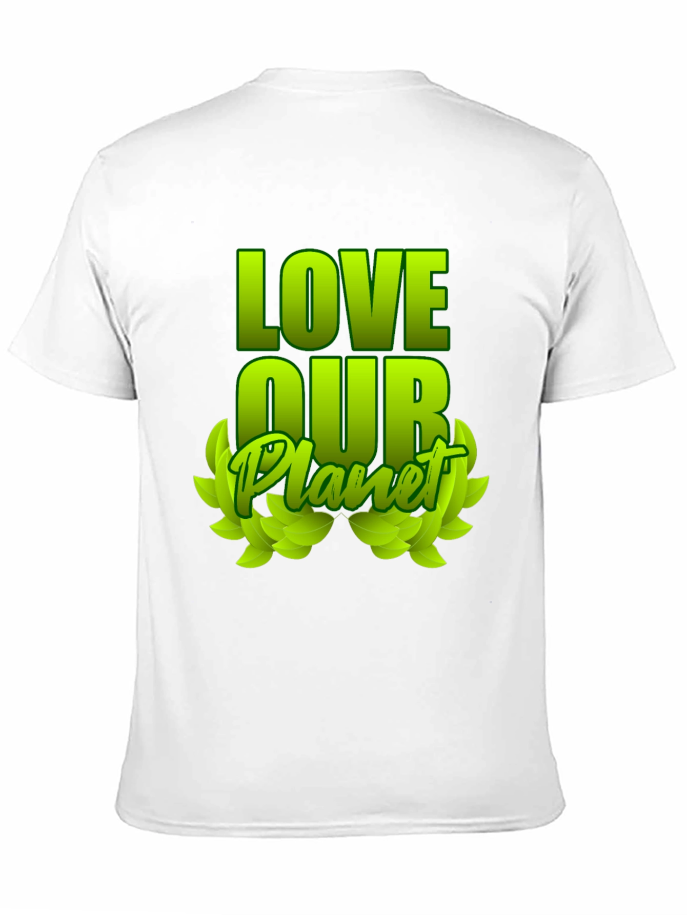 Love Our Planet Green Graphic T-Shirt