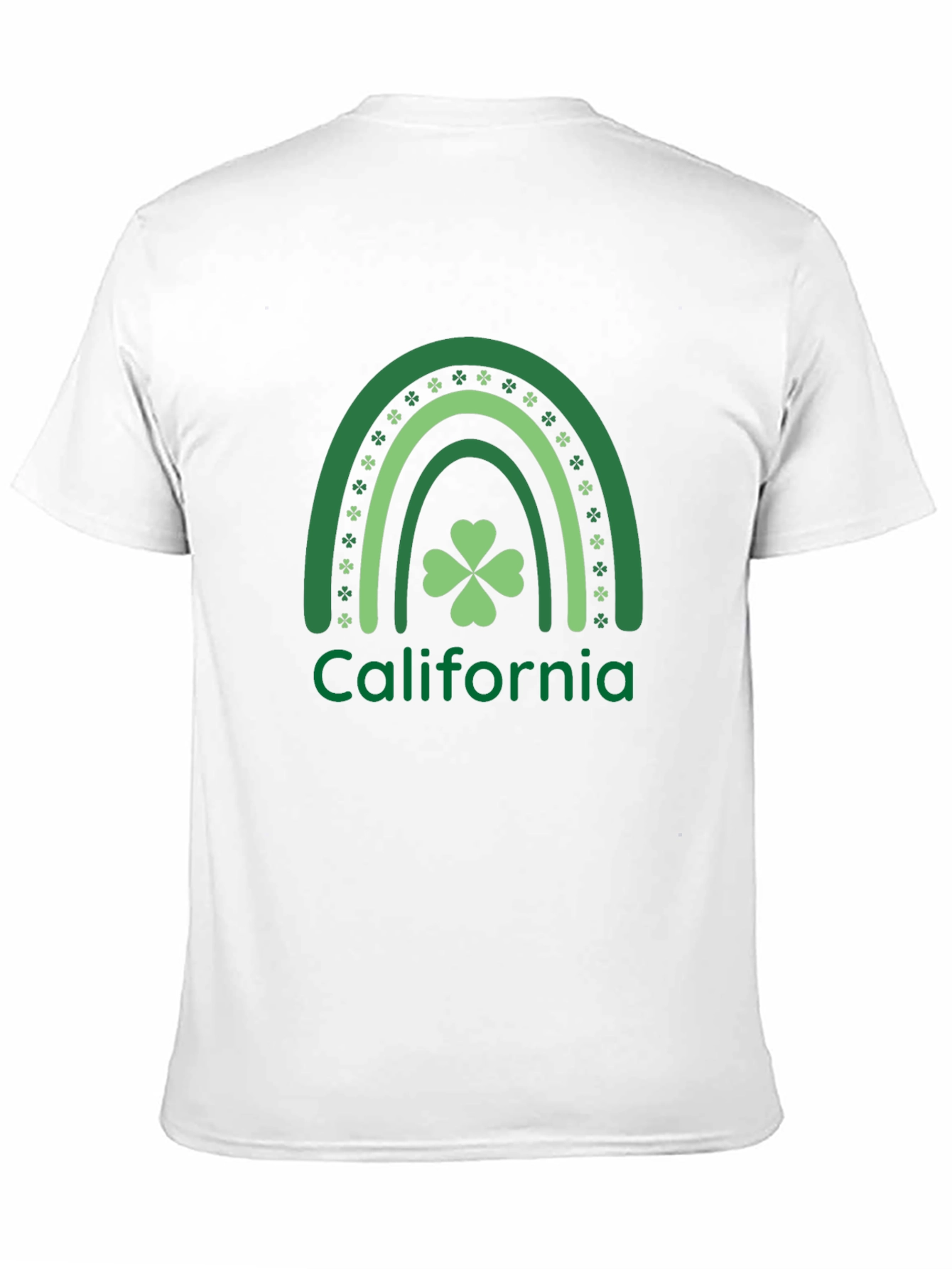 California Shamrock Rainbow Graphic Tee