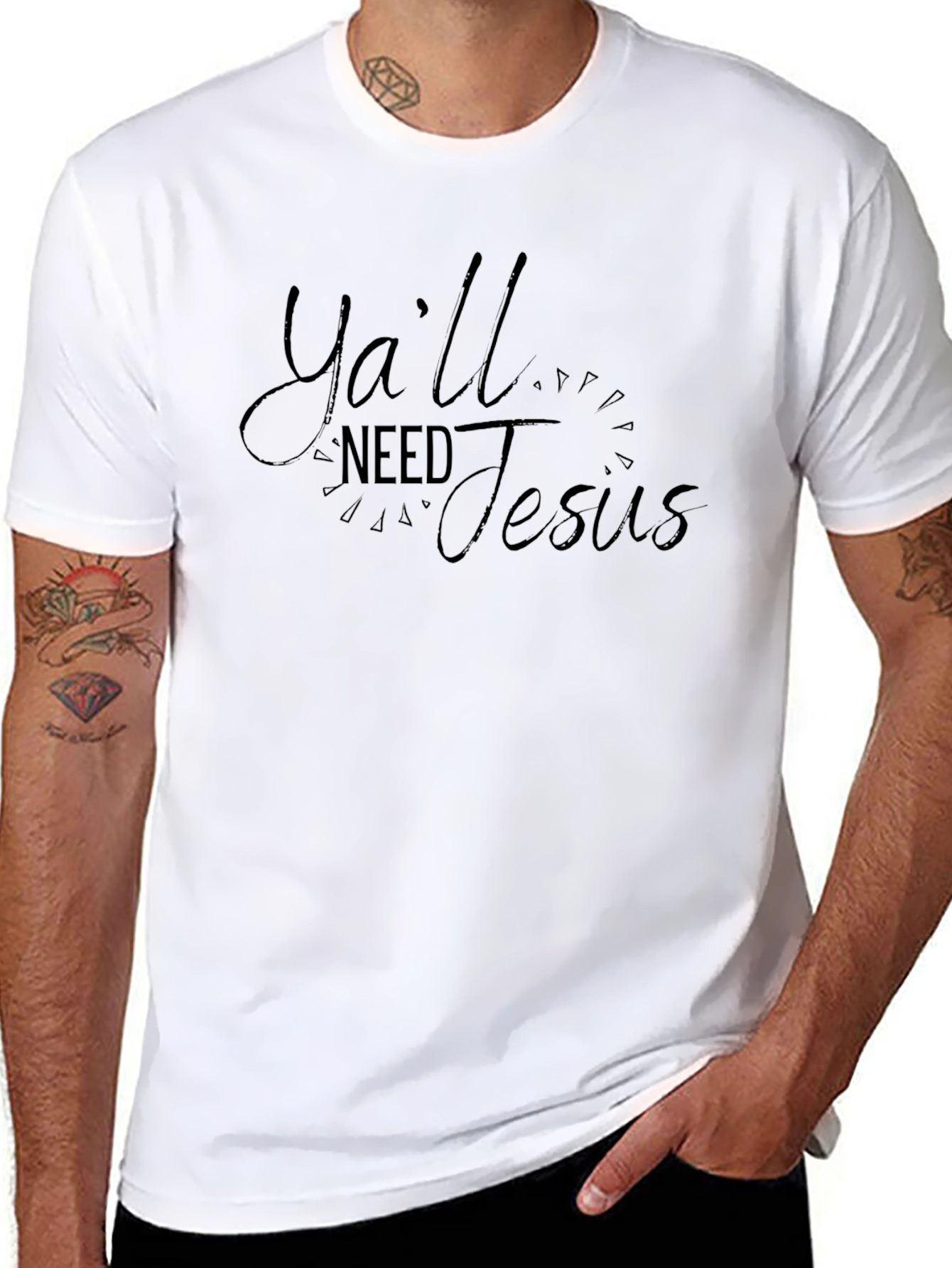 Yall Need Jesus Black T-Shirt