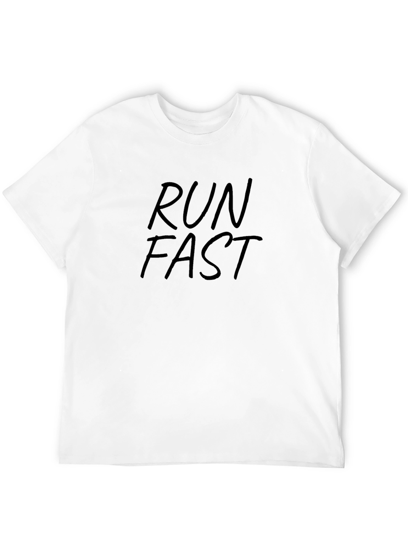 Run Fast Black Graphic Tee
