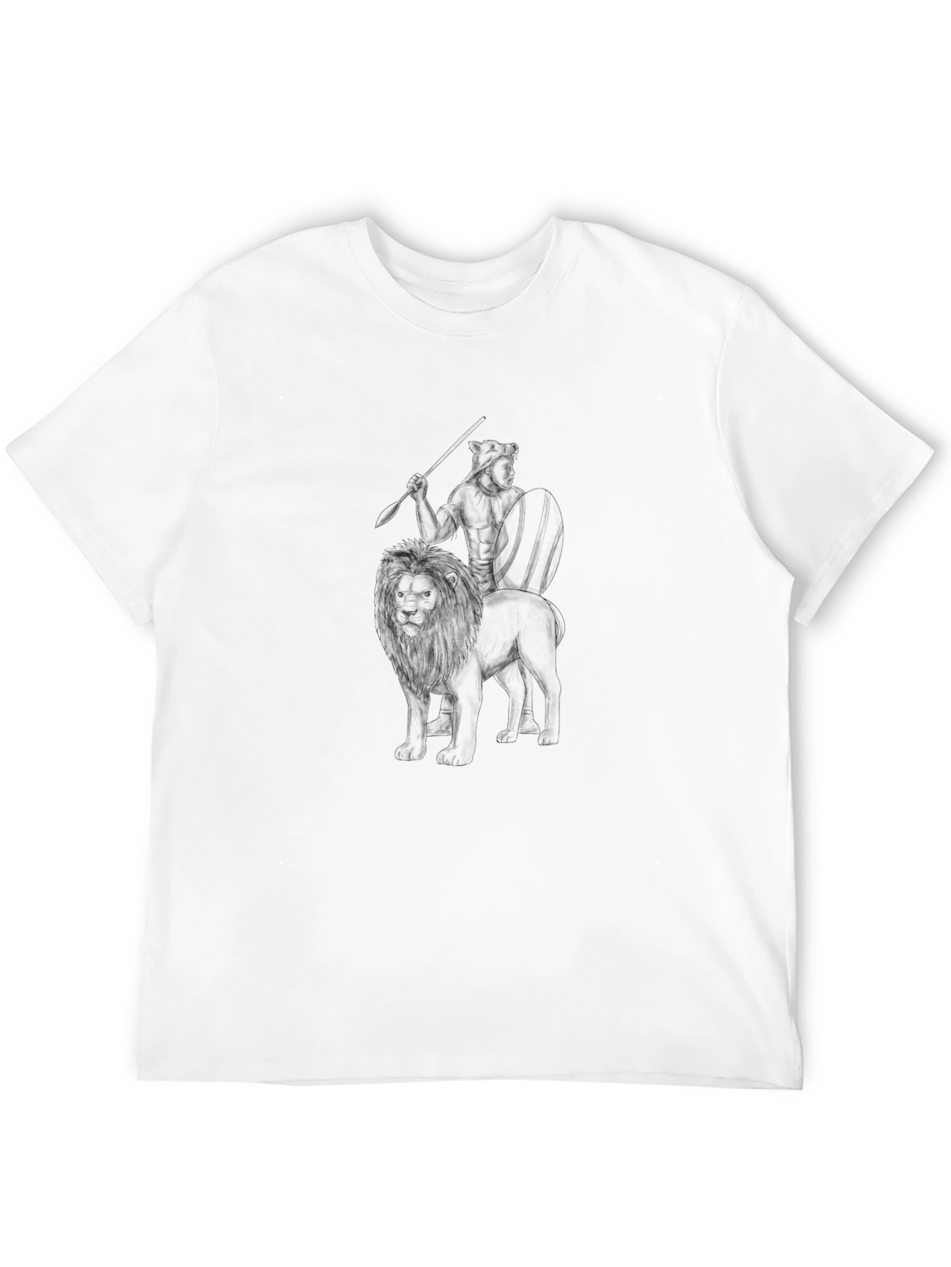 Lion Rider Black Graphic Tee