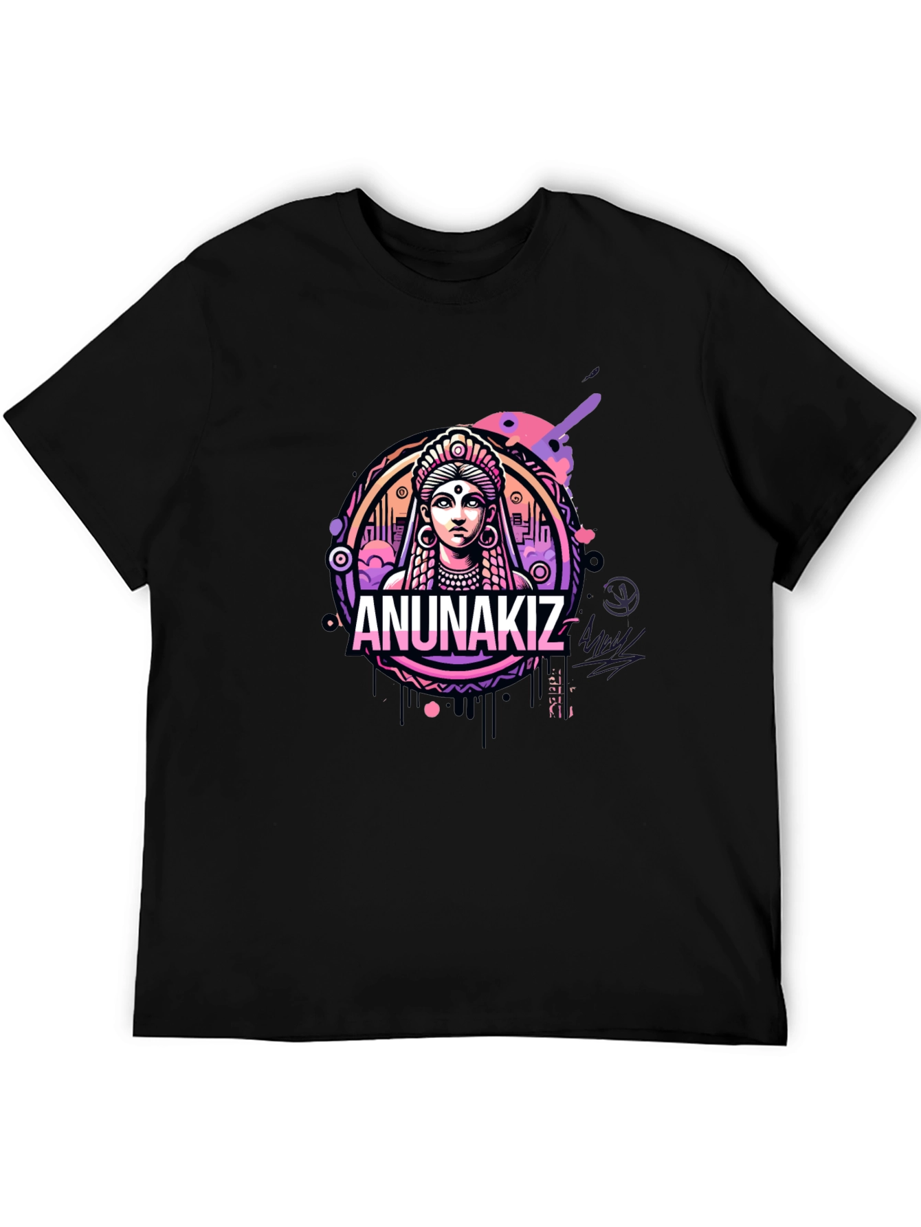 Anunakiz Graphic Tee - Black
