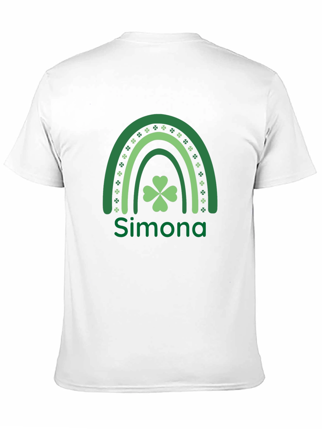Simona St. Patricks Day Rainbow Clover T-Shirt