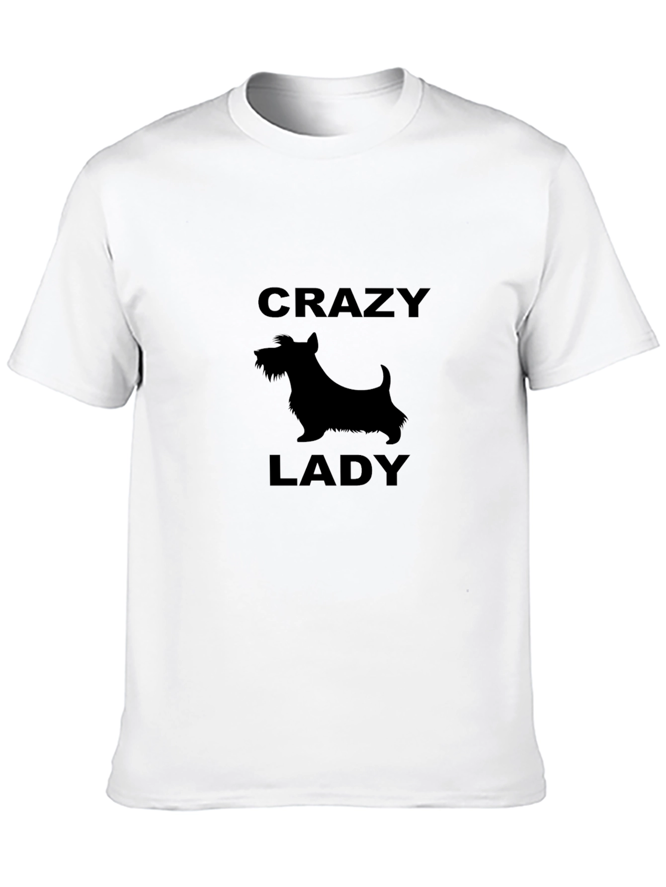 Crazy Dog Lady T-Shirt - Black