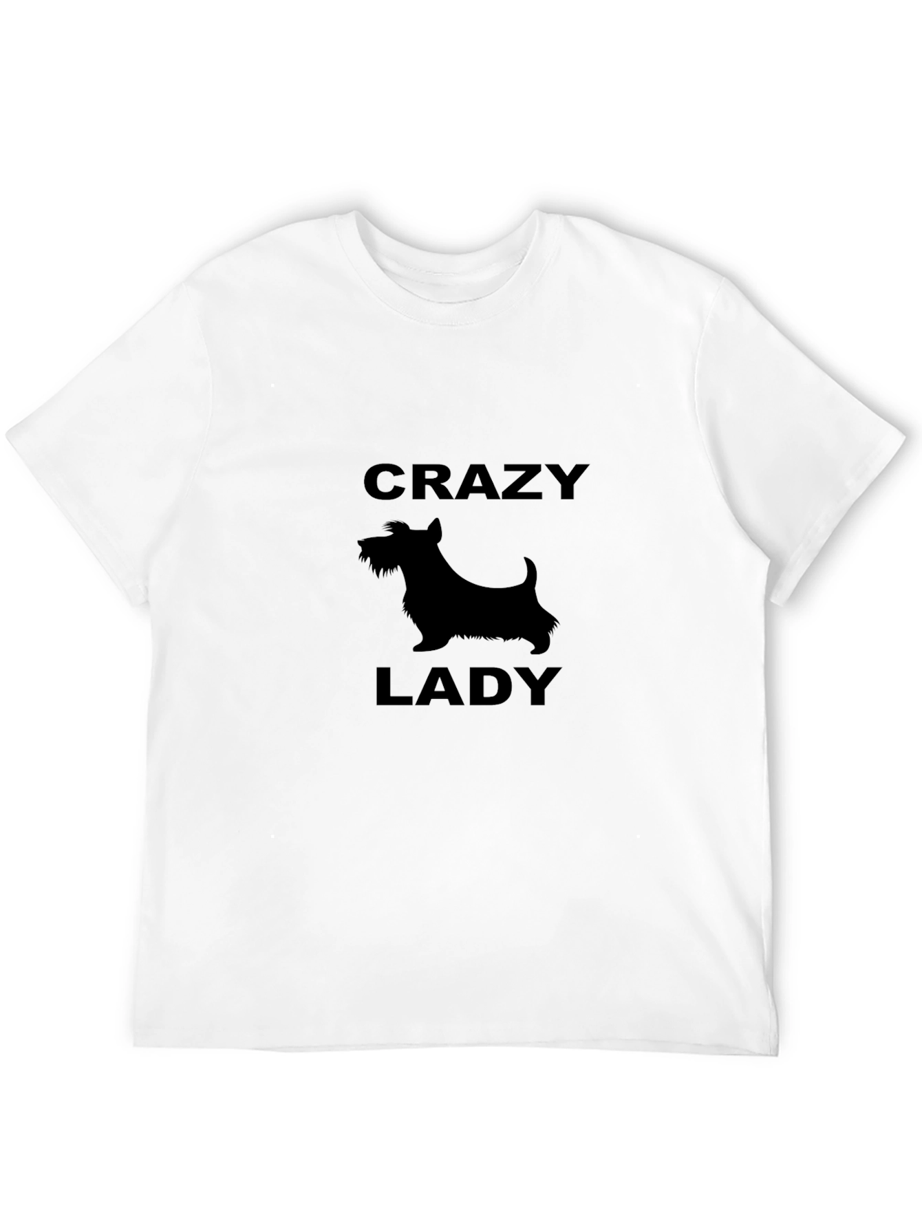 Crazy Dog Lady T-Shirt - Black