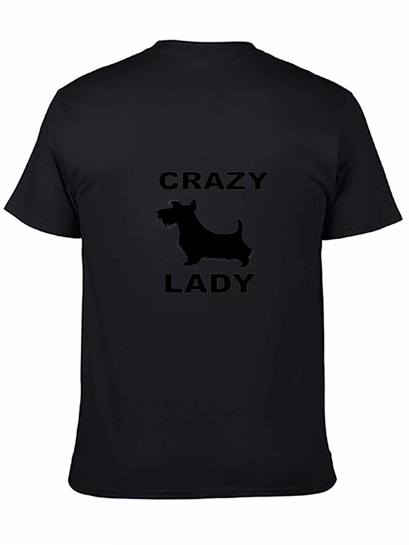 Crazy Dog Lady T-Shirt - Black