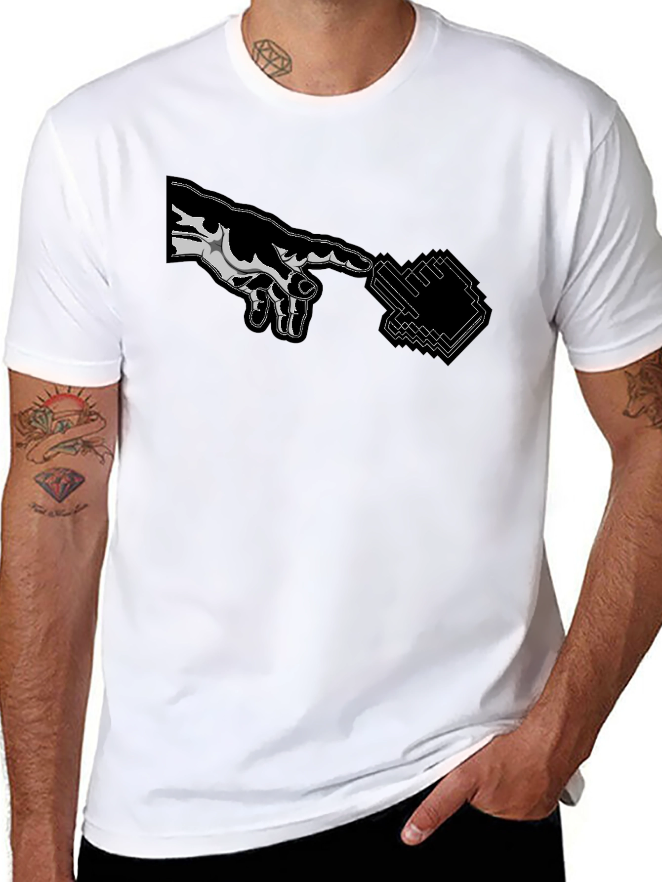 Creation of Adam Parody T-Shirt