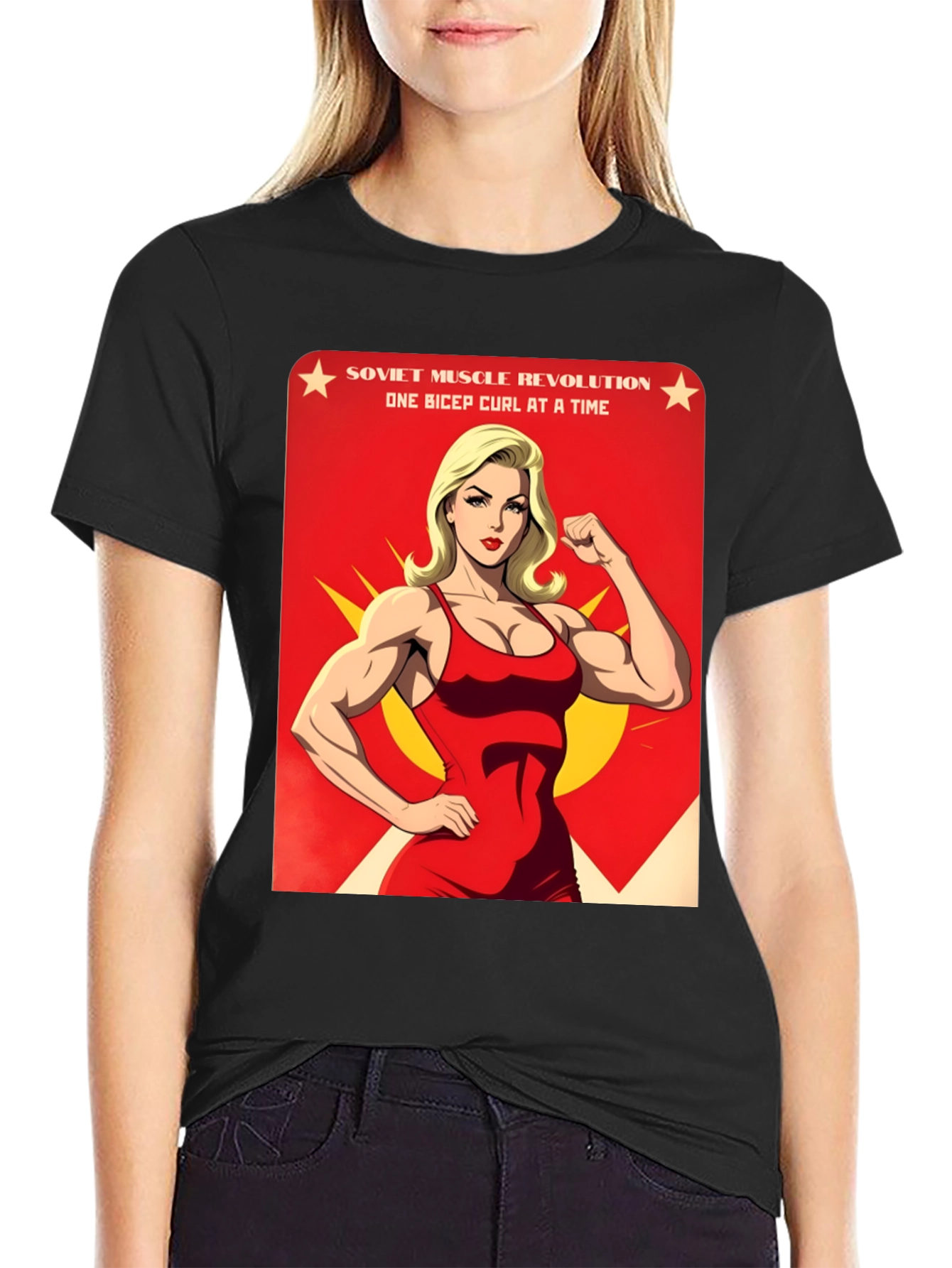 Soviet Muscle Revolution Graphic T-Shirt